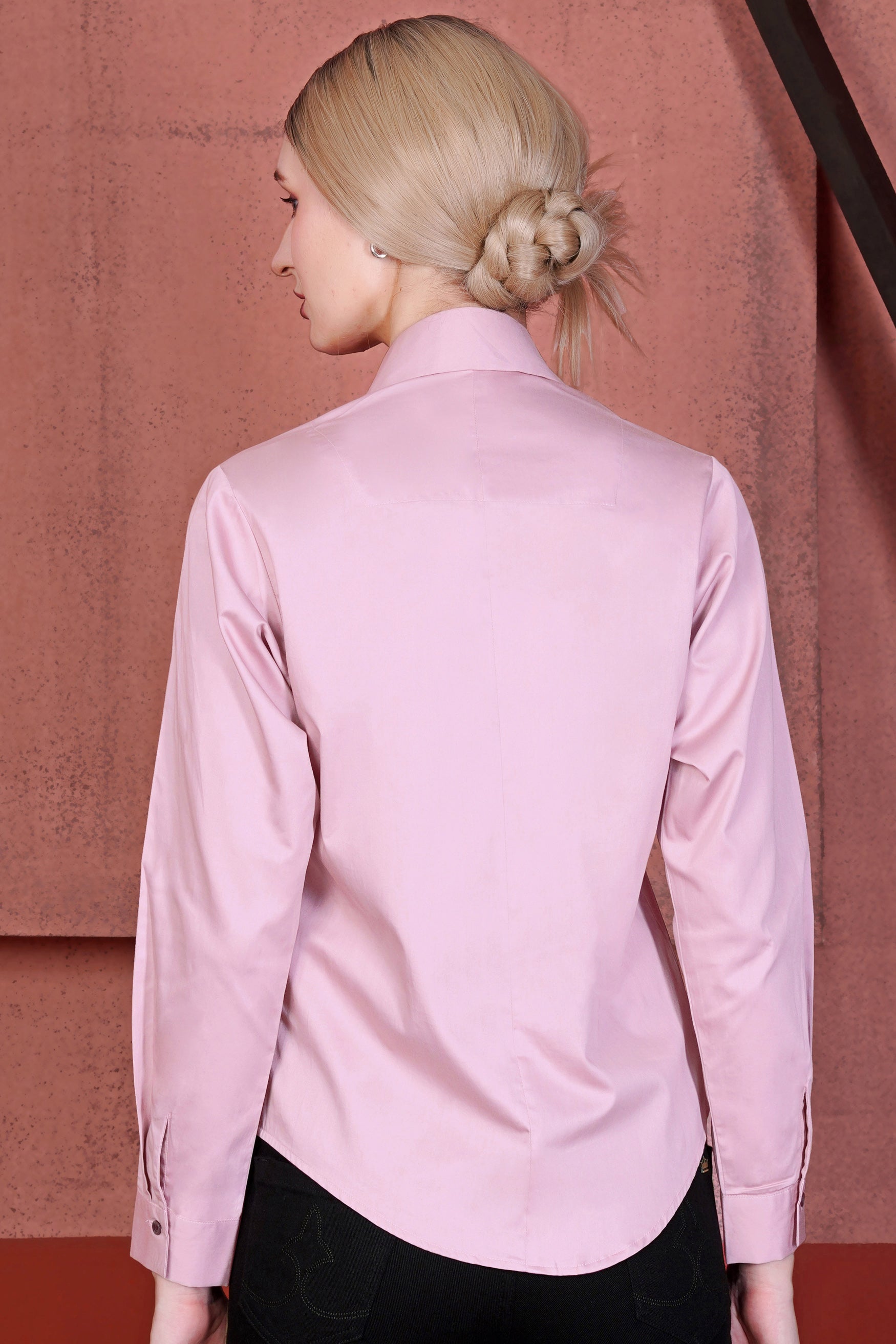 Calm Shell Peach Premium Cotton Shirt