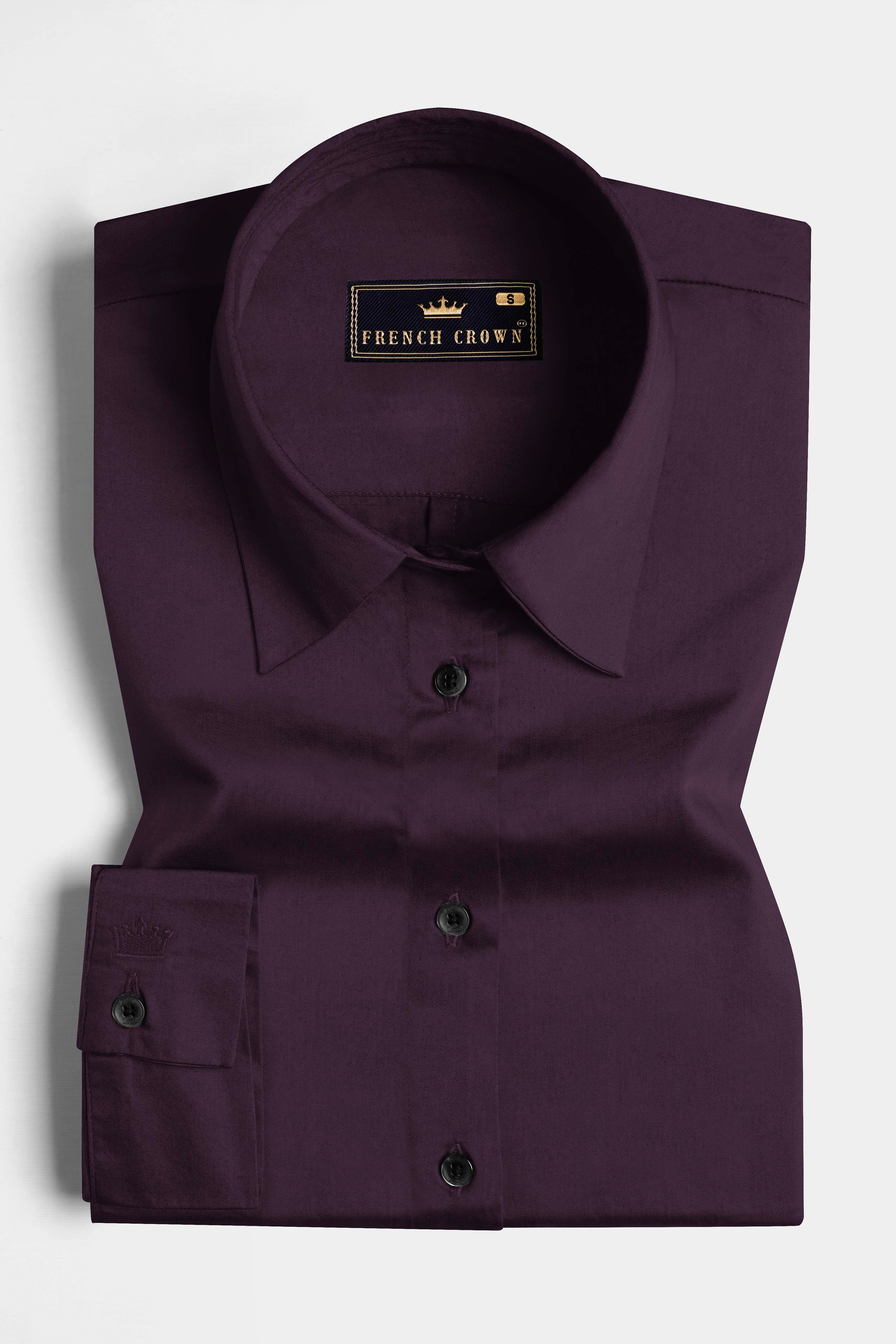 Thunder Purple Premium Cotton Shirt