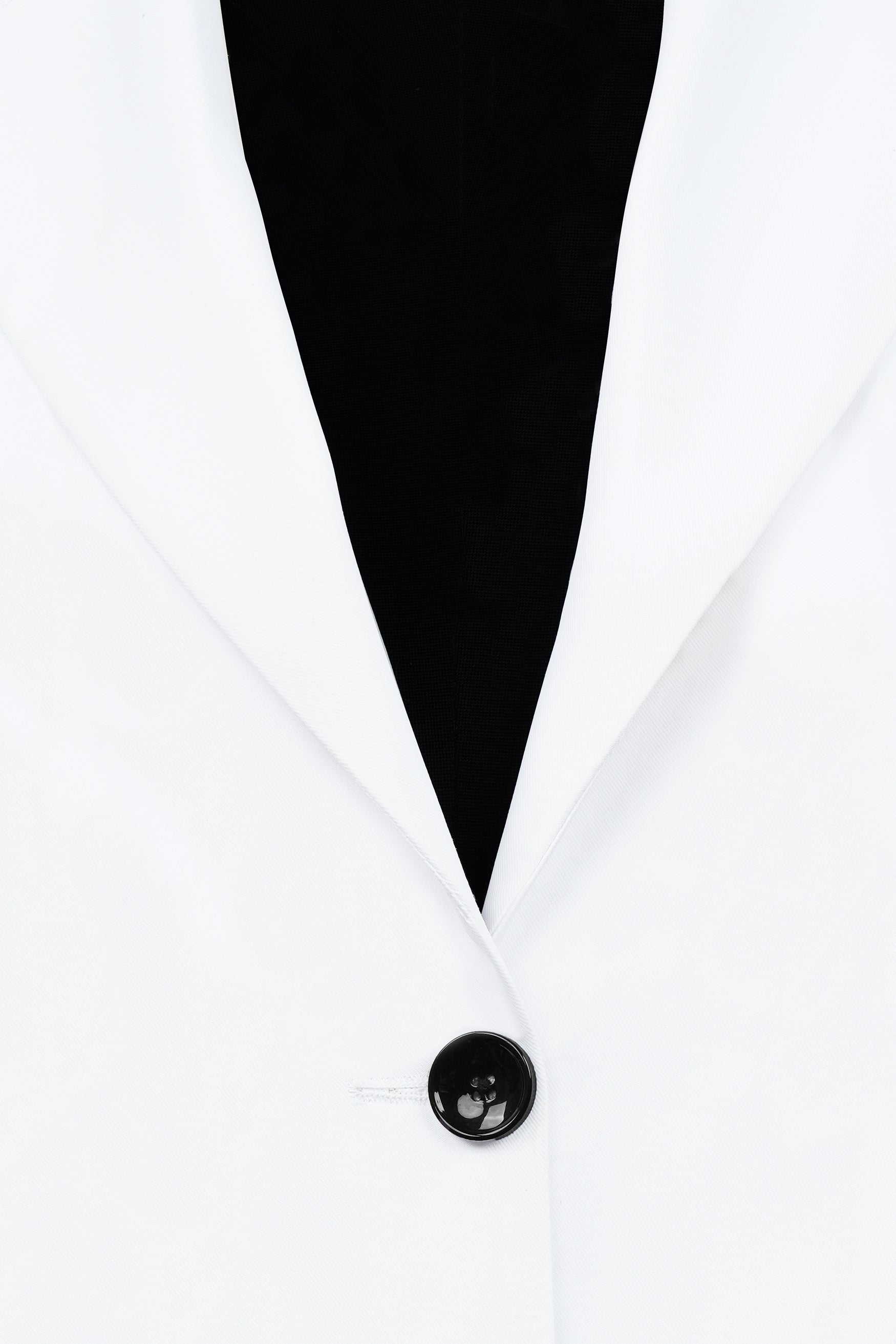 Bright White Subtle Sheen Single Breasted Women's Suit