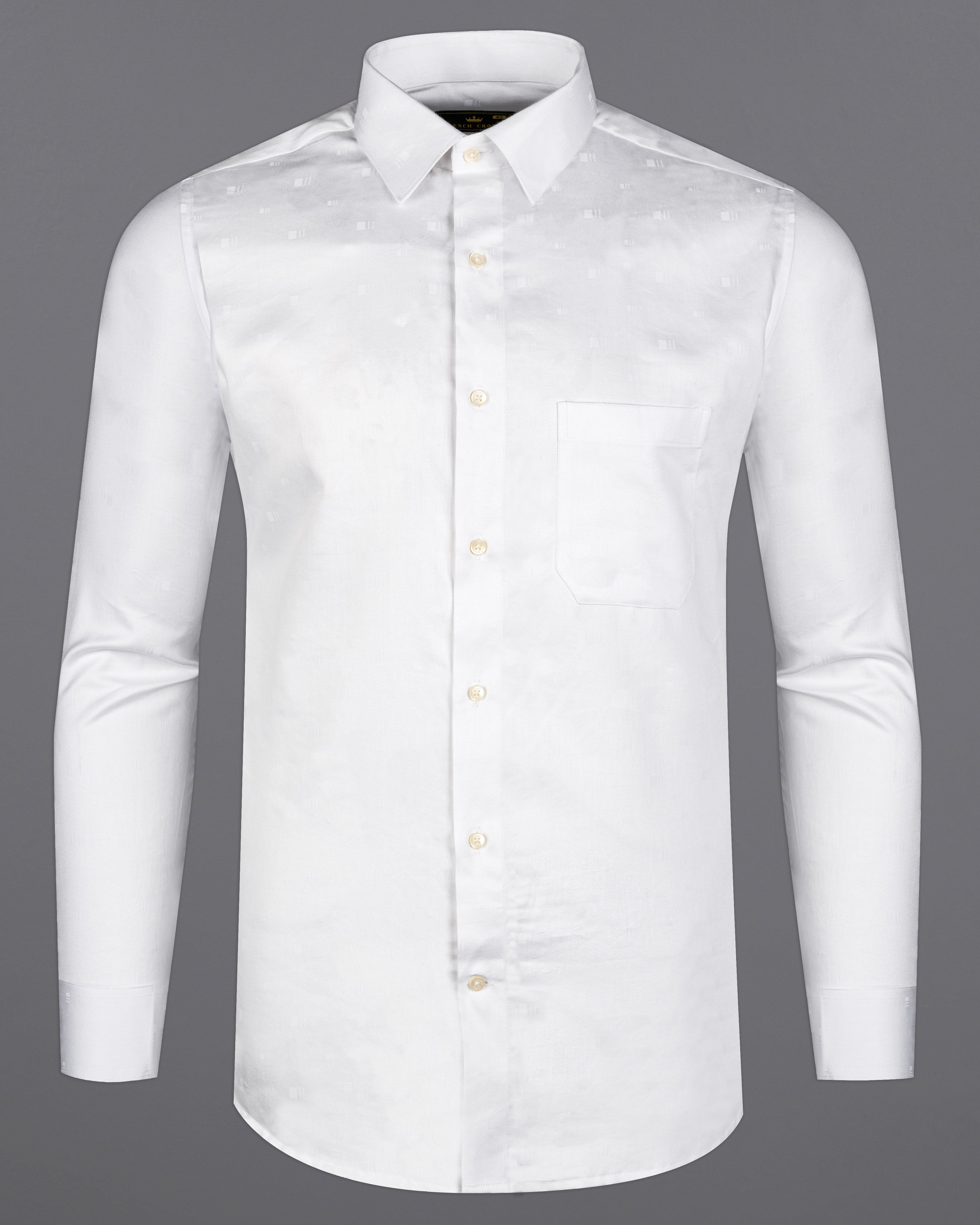 Bright White Jacquard Textured Premium Giza Cotton Shirt 10003-38, 10003-H-38, 10003-39, 10003-H-39, 10003-40, 10003-H-40, 10003-42, 10003-H-42, 10003-44, 10003-H-44, 10003-46, 10003-H-46, 10003-48, 10003-H-48, 10003-50, 10003-H-50, 10003-52, 10003-H-52