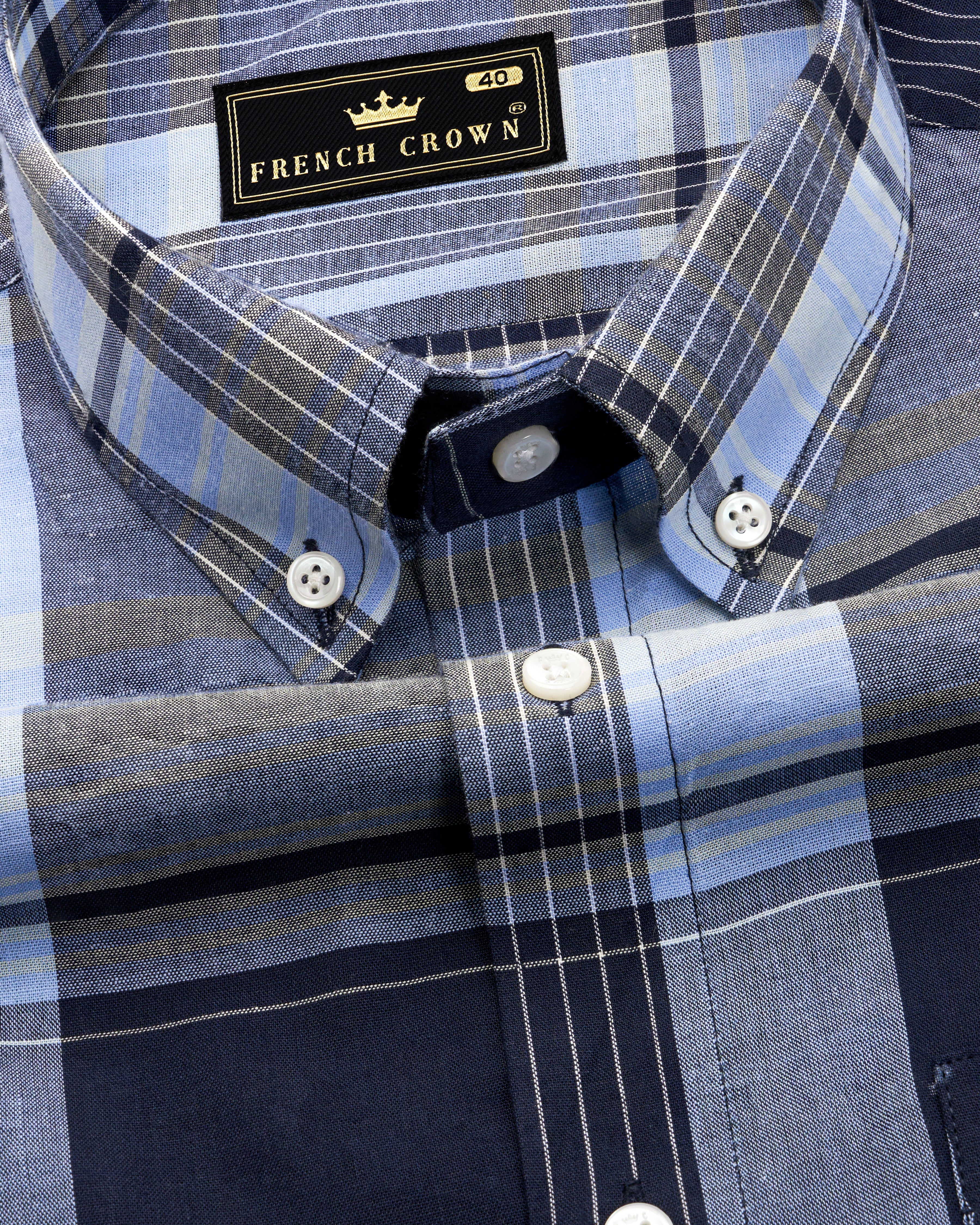 ま*ん様 美品　GADID ANONIEM CRAIG/NAVY CHECK Zander 1924 men's hybrid - Navy Blue - Buy online at NN.07®