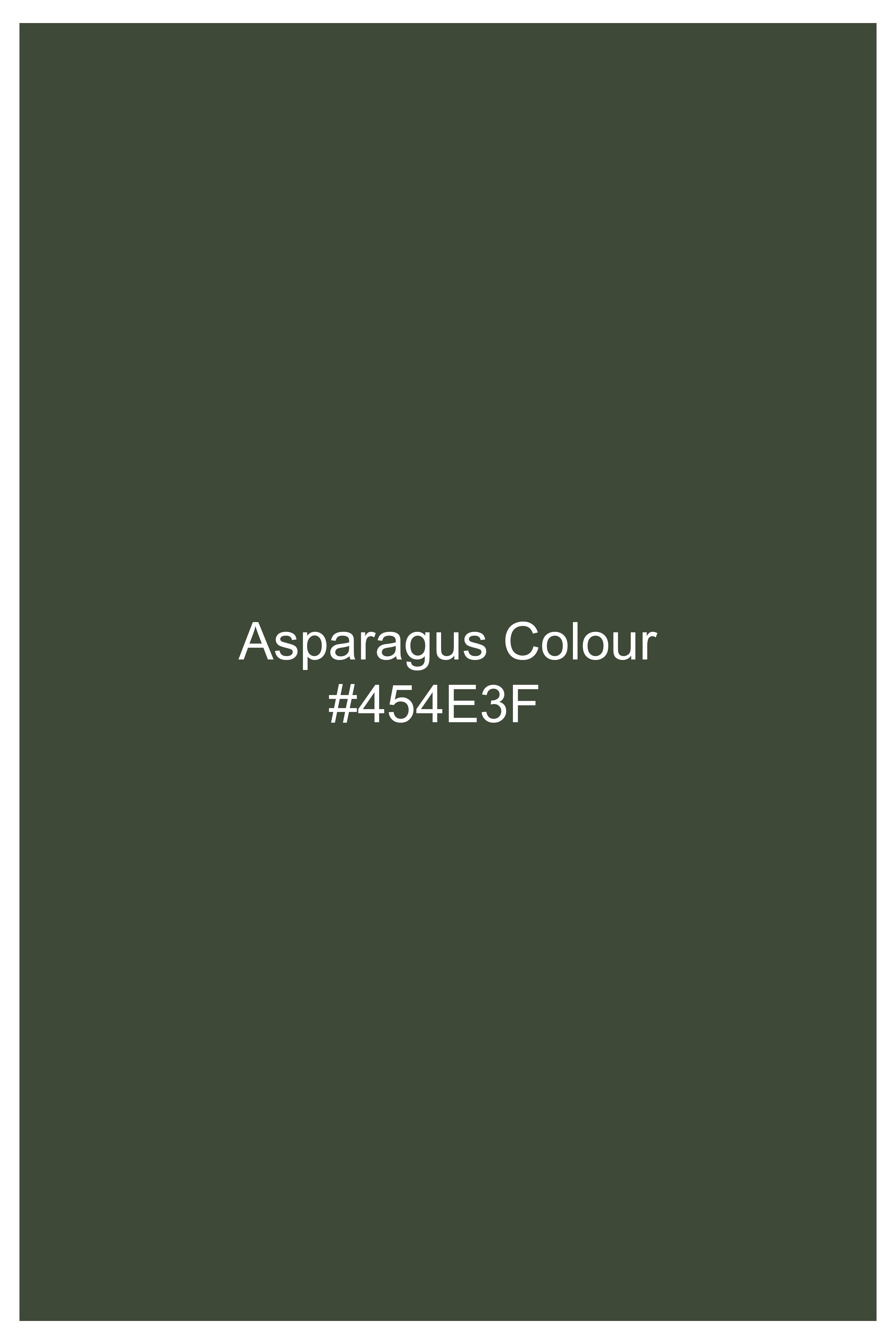 Asparagus Green Dobby Textured Premium Giza Cotton Shirt
