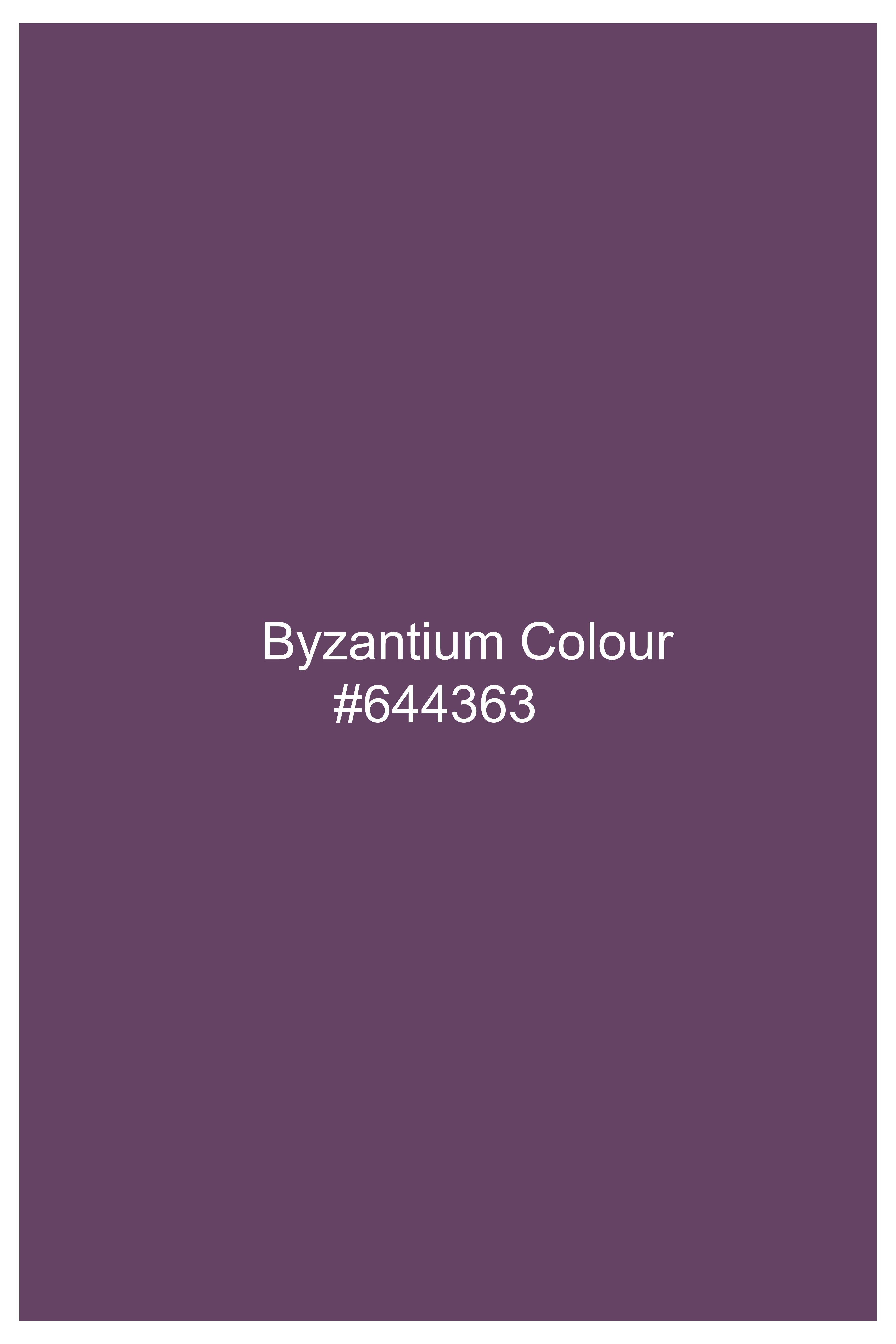 Byzantium Purple Chambray Button Down Shirt