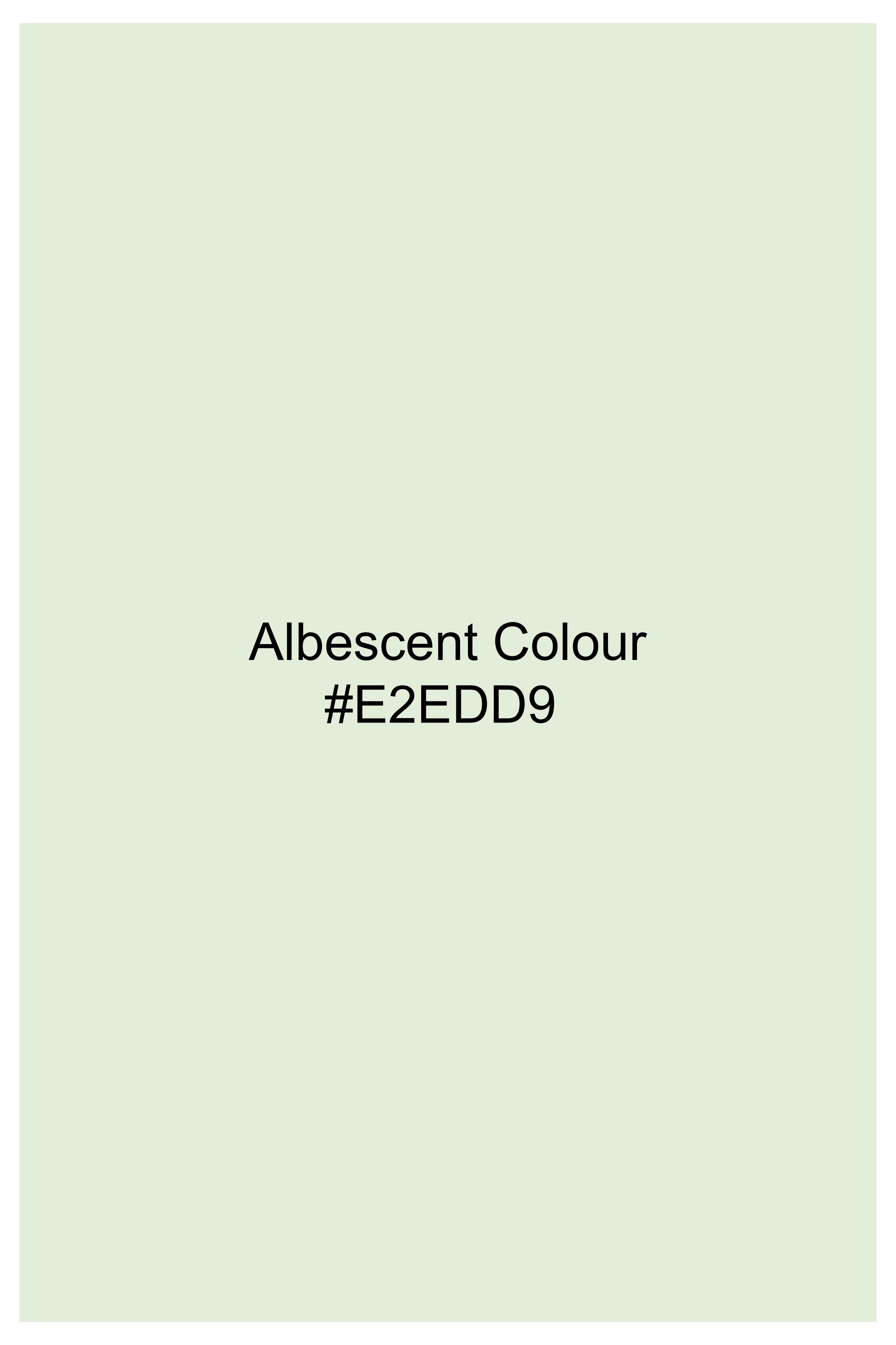Albescent Green Hexagonal Jacquard Textured Premium Giza Cotton Shirt