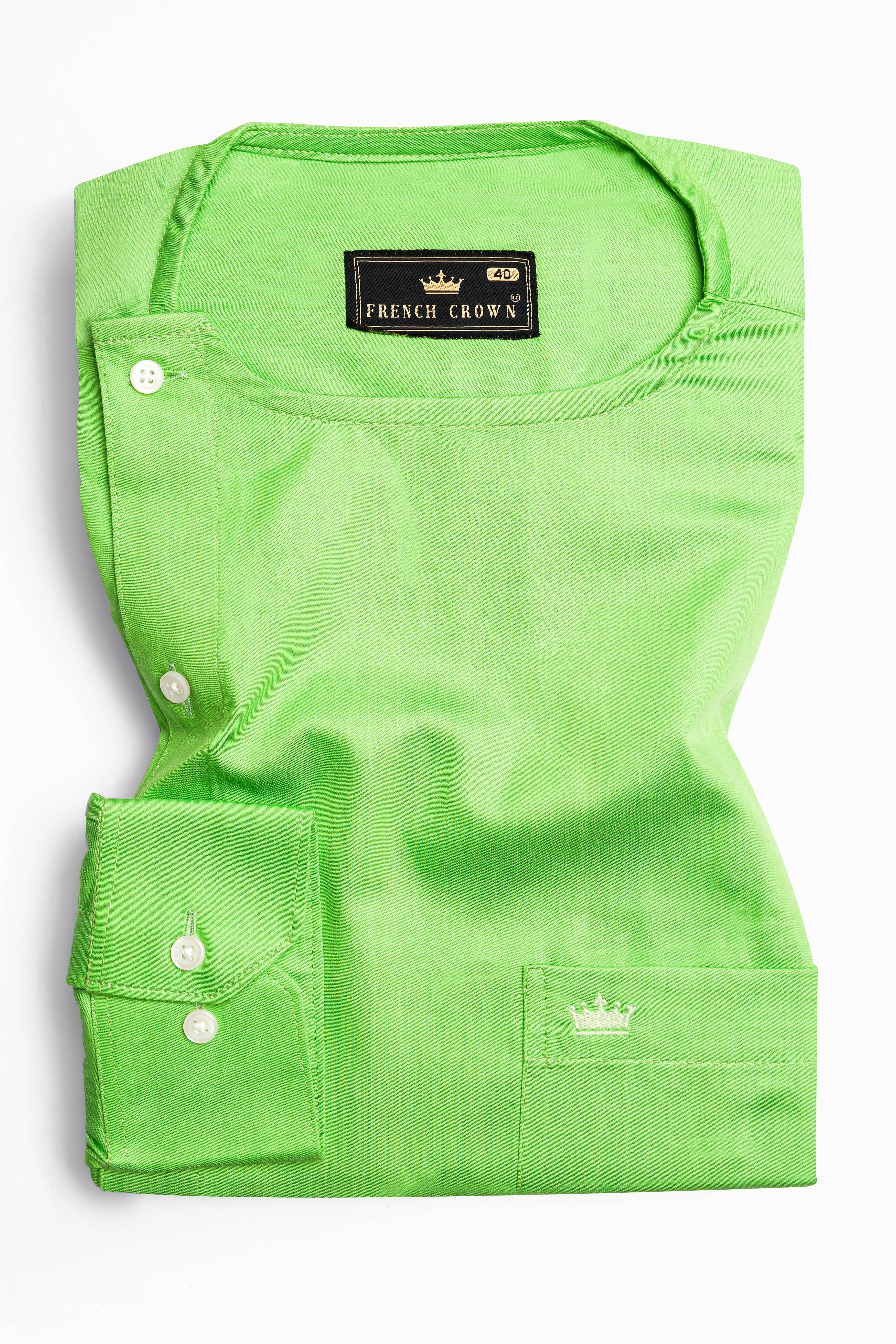 Conifer Green Super Soft Premium Cotton Designer Shirt