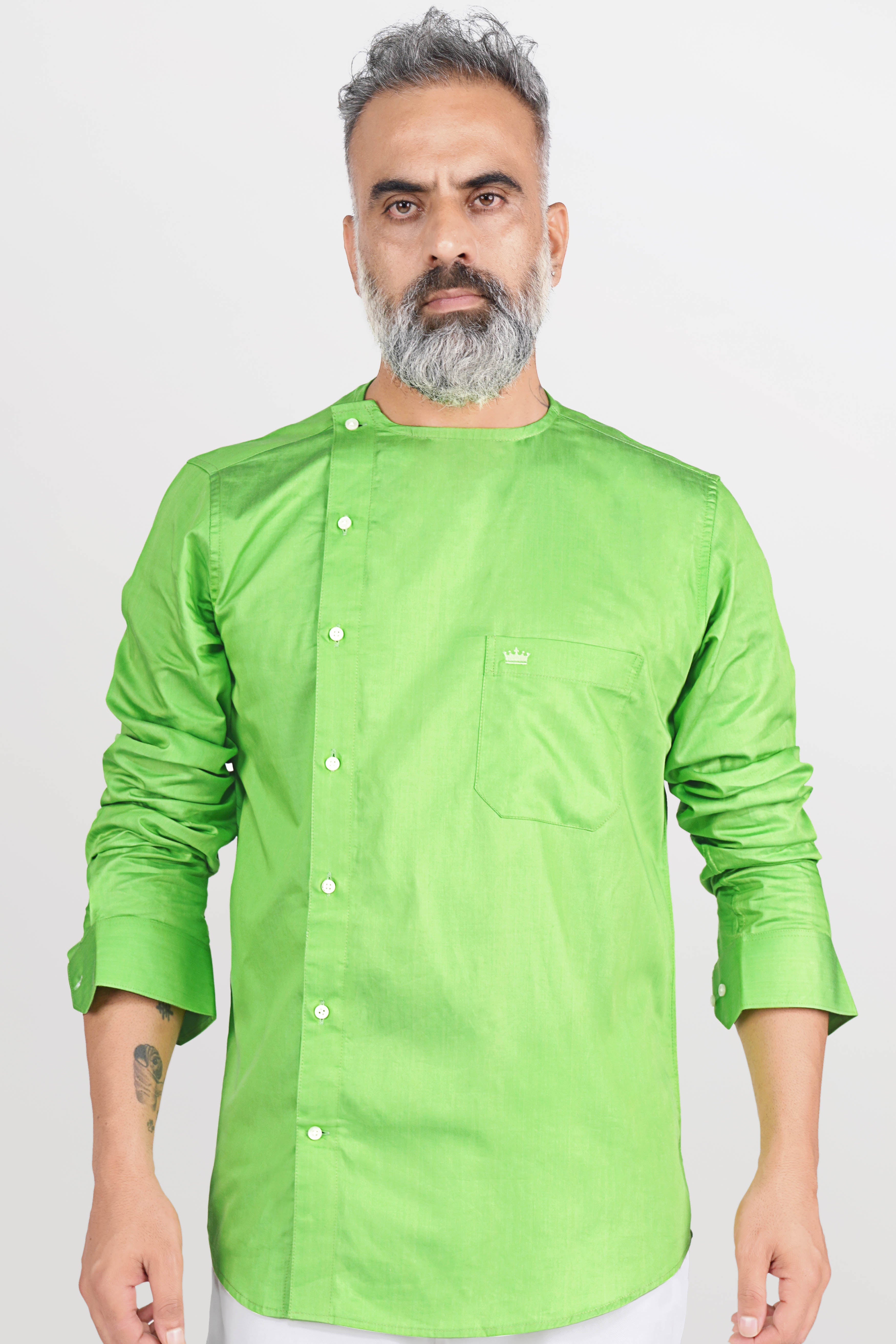 Conifer Green Super Soft Premium Cotton Designer Shirt