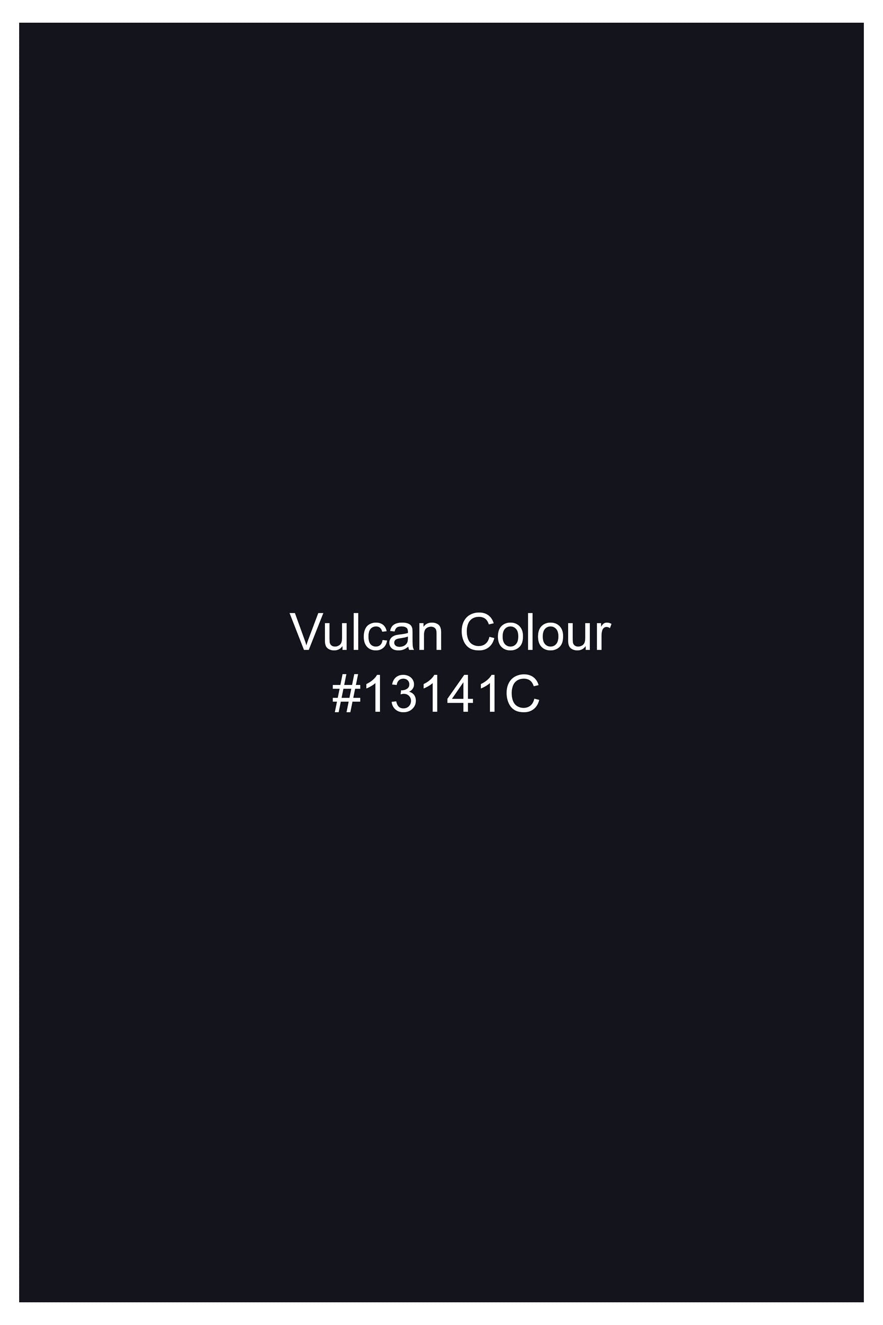 Vulcan Black Dobby Textured Premium Giza Cotton Shirt