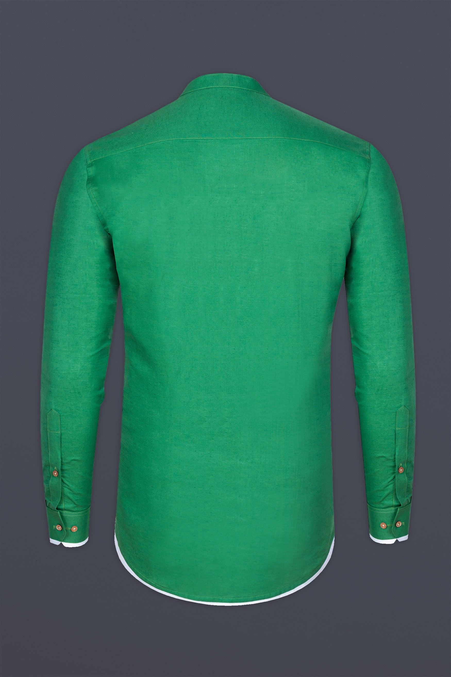 Sea Green plain solid linen Kurta shirt