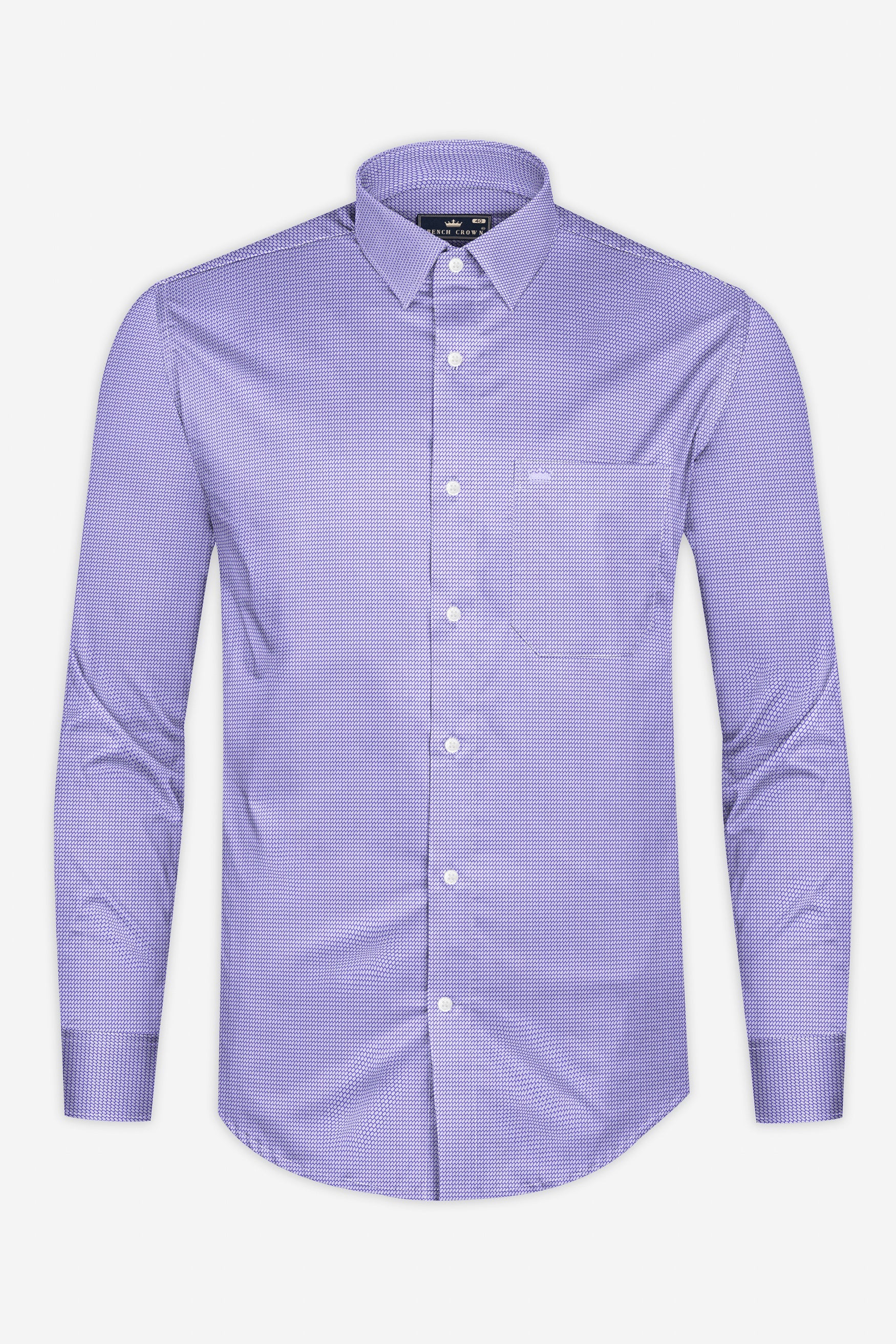 True Lavender Dobby Textured Premium Giza Cotton Shirt