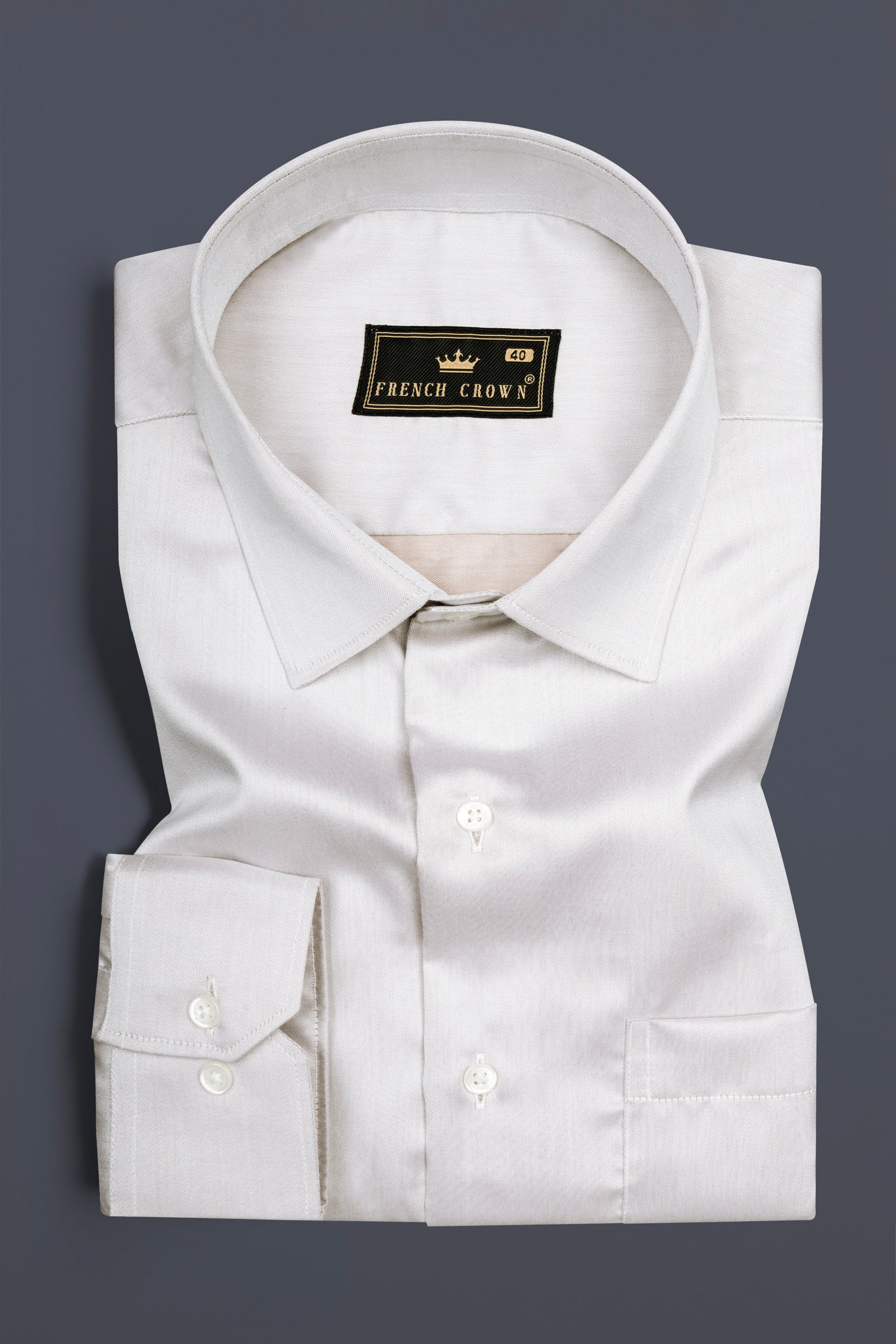 Alto White Chambray Premium Giza Cotton Shirt