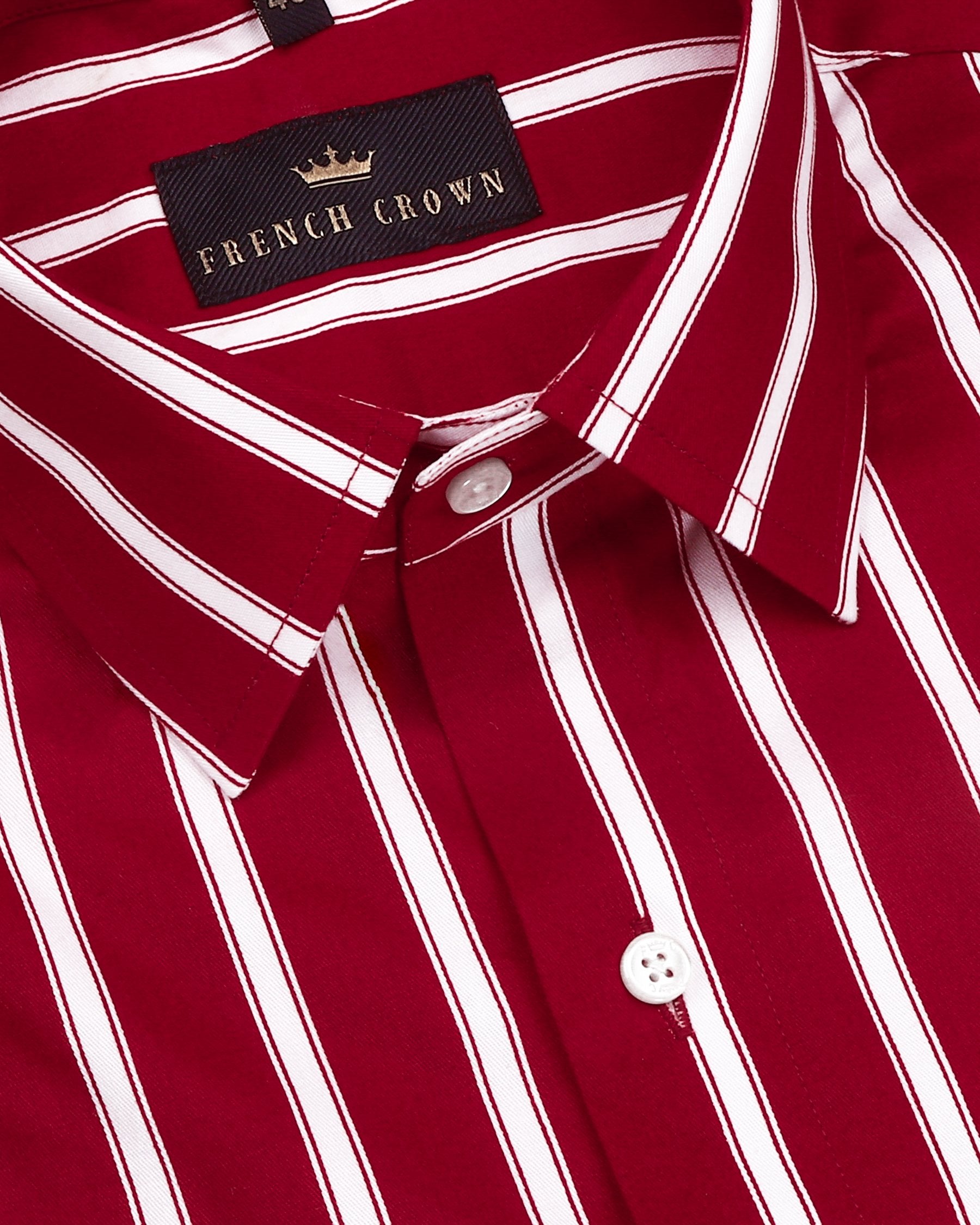 Red Broad Striped Ultra Soft Cotton SHIRT