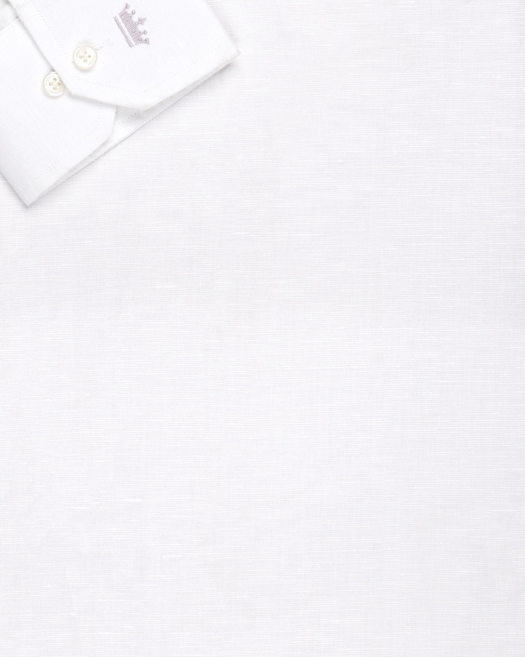 Bright White luxurious Linen Shirt