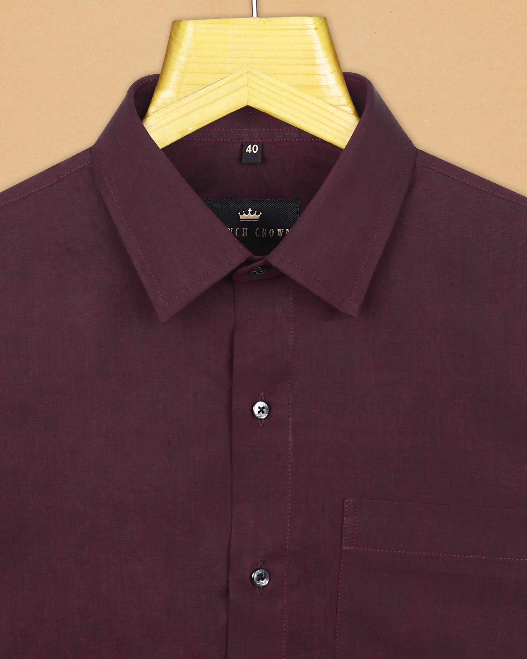 The Maroon Two Tone Chambray Shirt