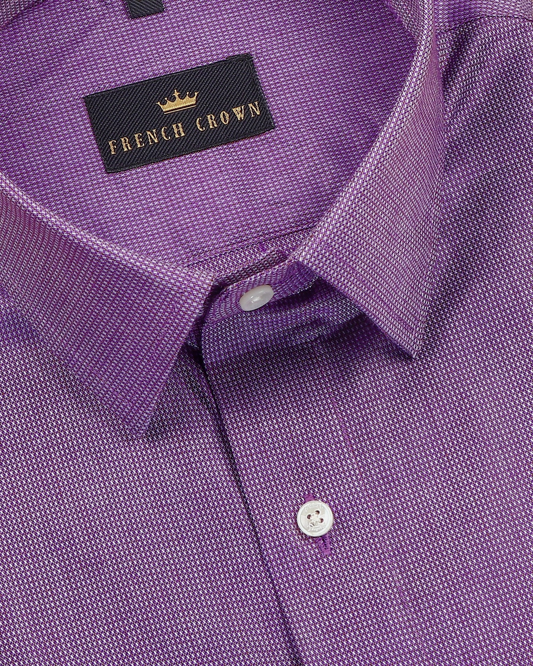Purple Crisp Cotton Shirt