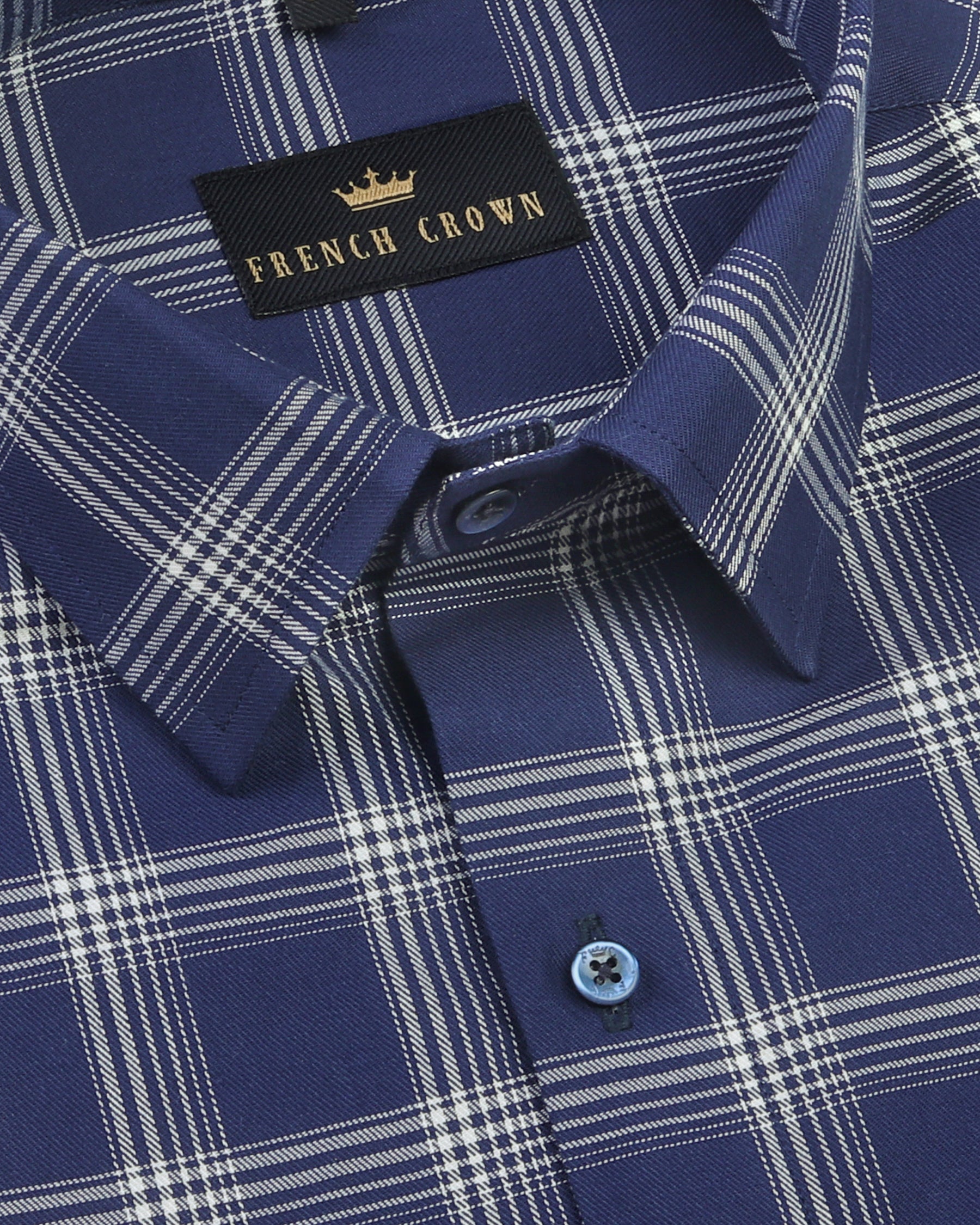 Navy Plaid Premium Cotton SHIRT