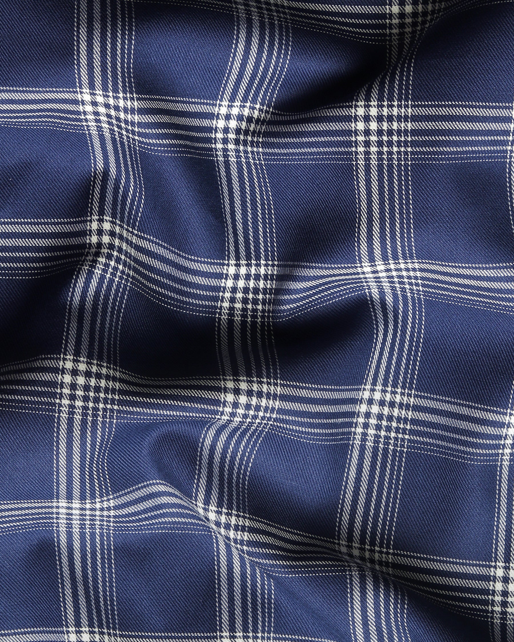 Navy Plaid Premium Cotton SHIRT