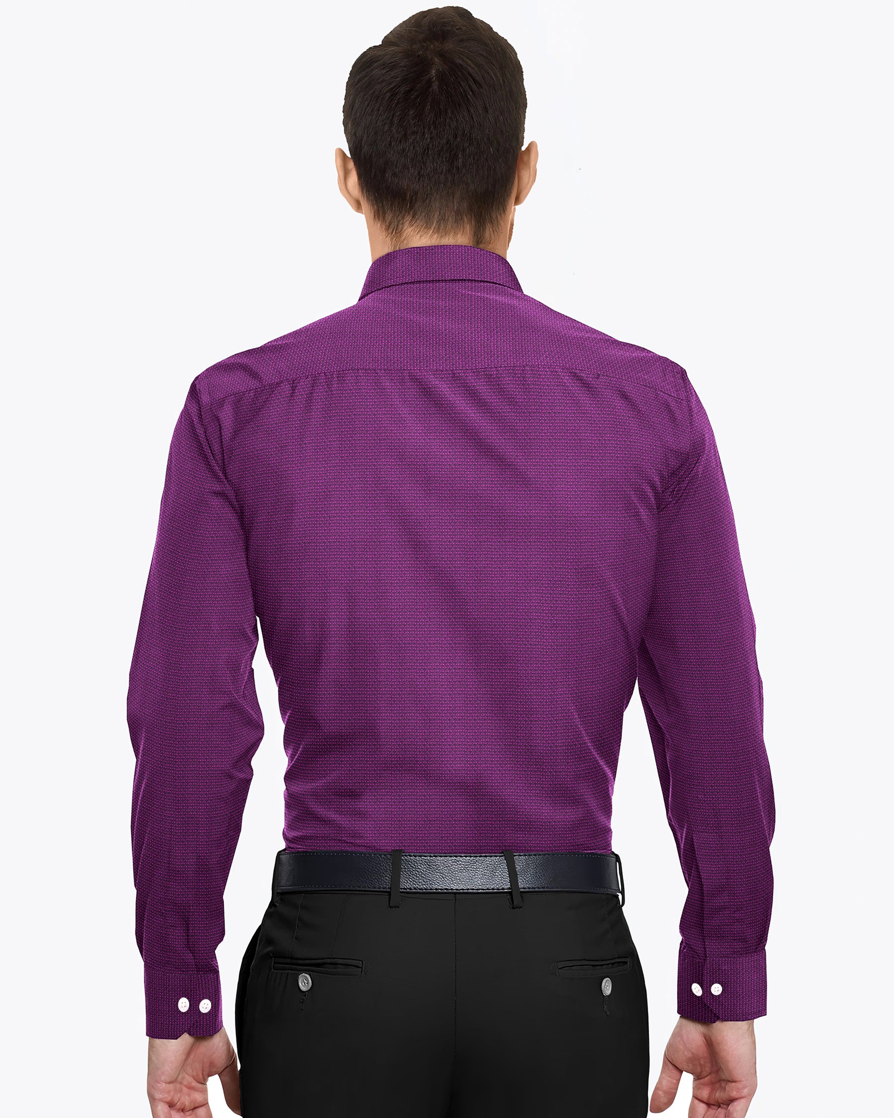 Purple dobby Giza Cotton shirt