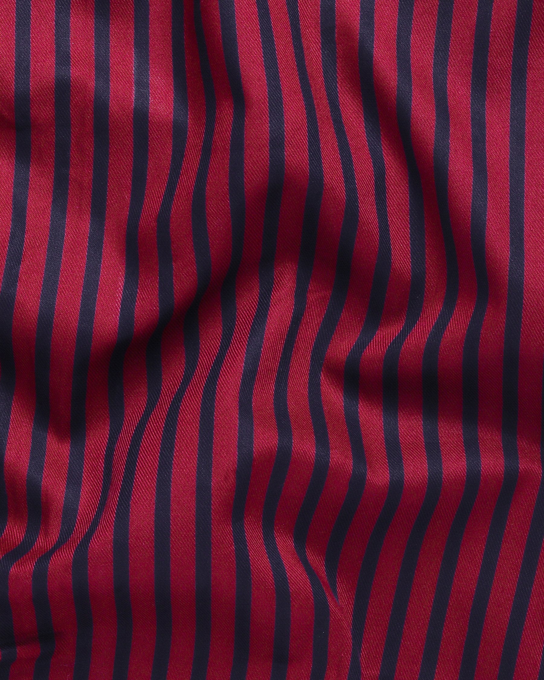 Red and black Striped Premium Cotton SHIRT