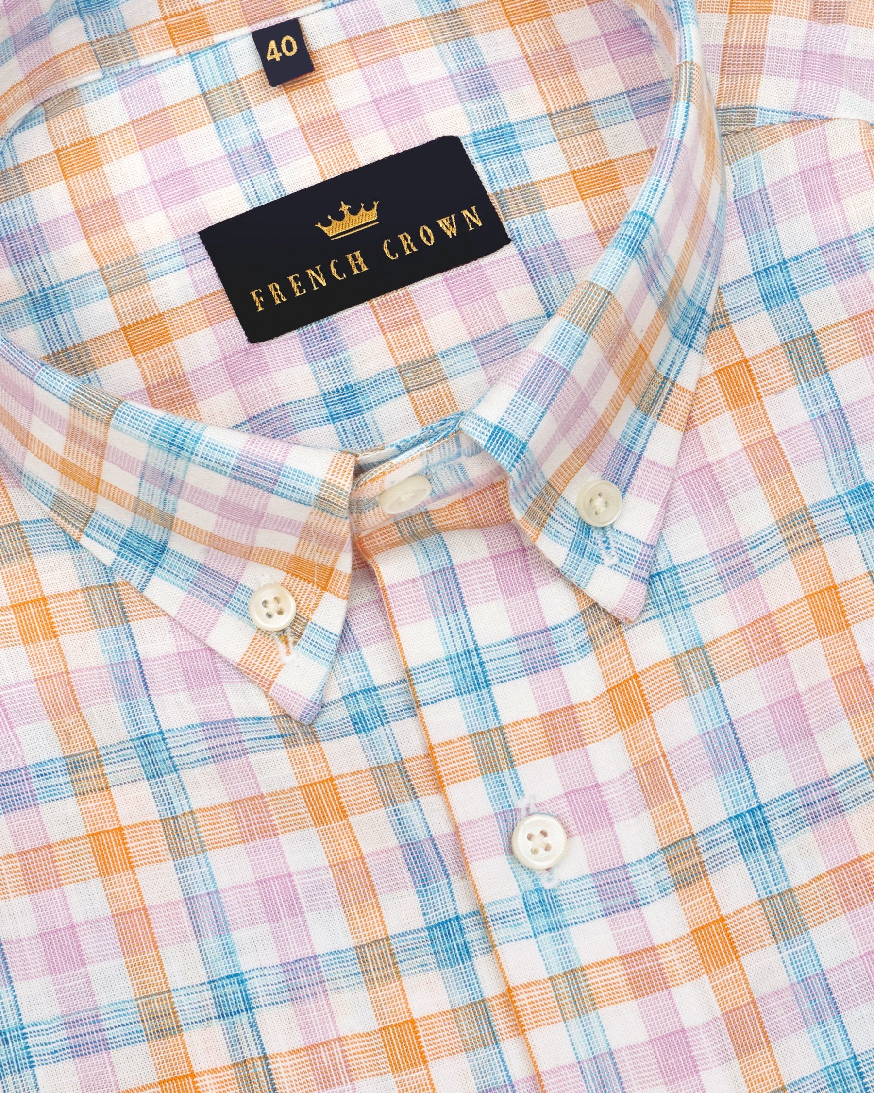 Multi-color Checked Luxurious Linen Shirt