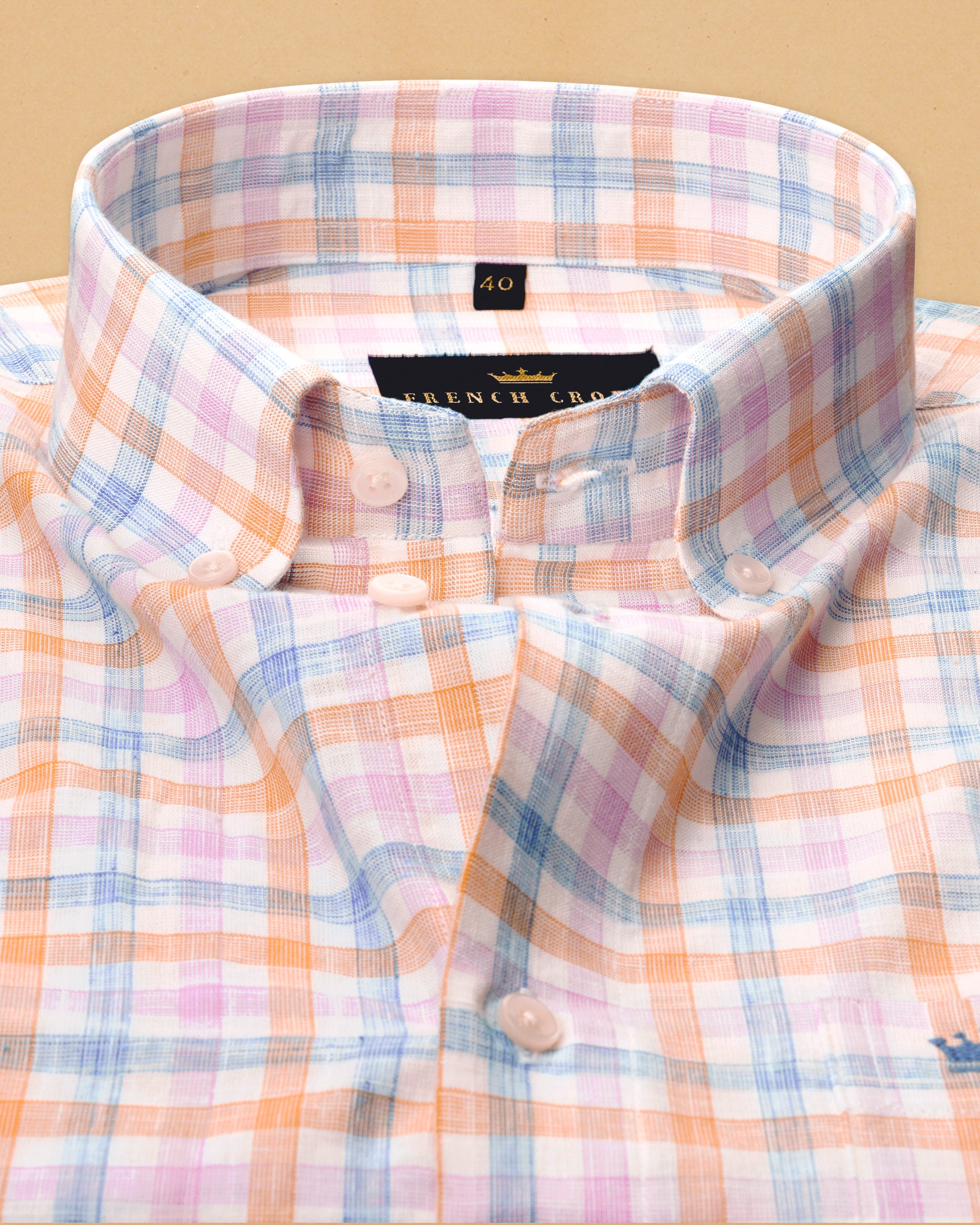 Multi-color Checked Luxurious Linen Shirt