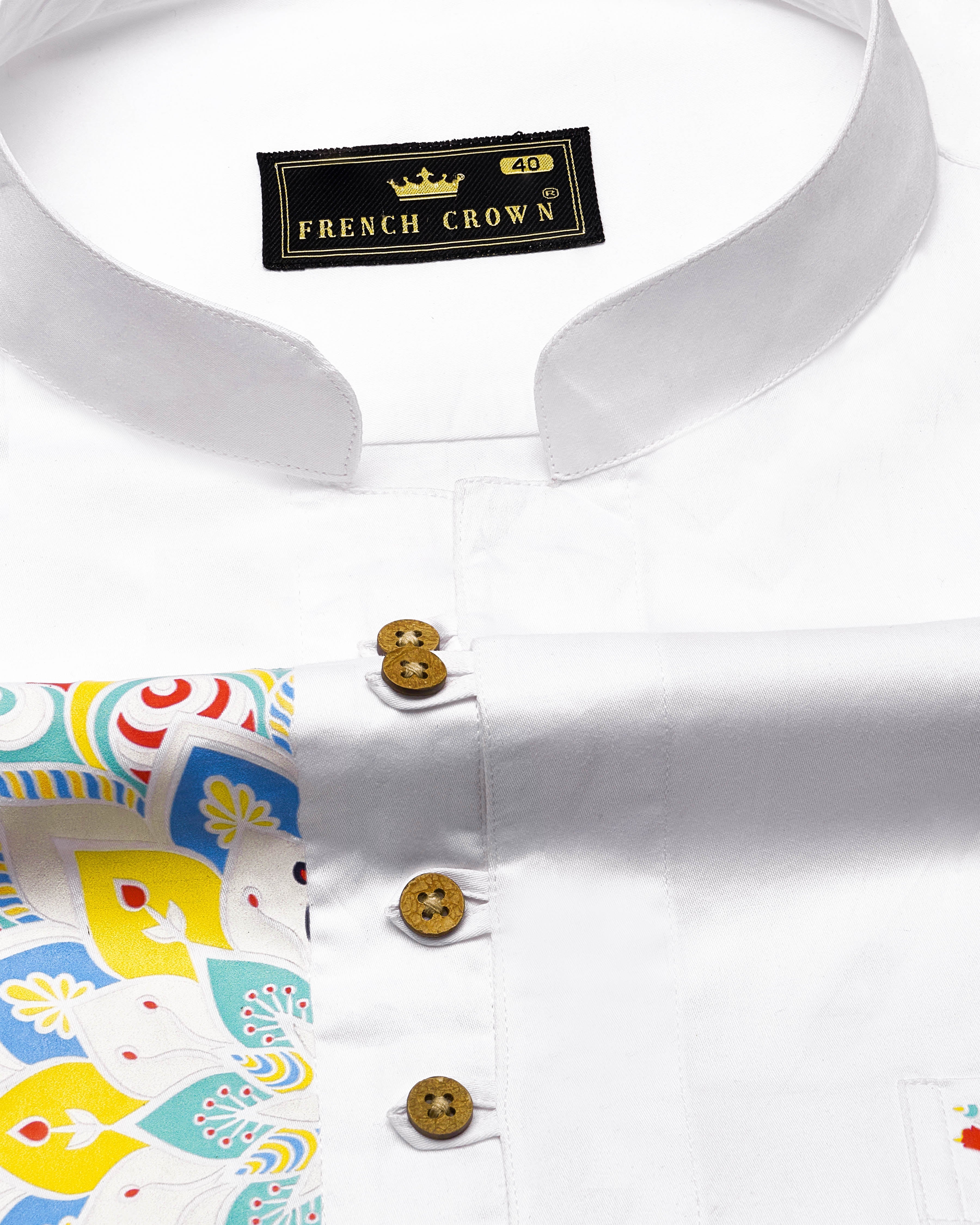 Bright White Indian Rangoli Hand Painted Super Soft Premium Cotton Kurta Shirt 2670-KS-ART-38, 2670-KS-ART-H-38, 2670-KS-ART-39, 2670-KS-ART-H-39, 2670-KS-ART-40, 2670-KS-ART-H-40, 2670-KS-ART-42, 2670-KS-ART-H-42, 2670-KS-ART-44, 2670-KS-ART-H-44, 2670-KS-ART-46, 2670-KS-ART-H-46, 2670-KS-ART-48, 2670-KS-ART-H-48, 2670-KS-ART-50, 2670-KS-ART-H-50, 2670-KS-ART-52, 2670-KS-ART-H-52