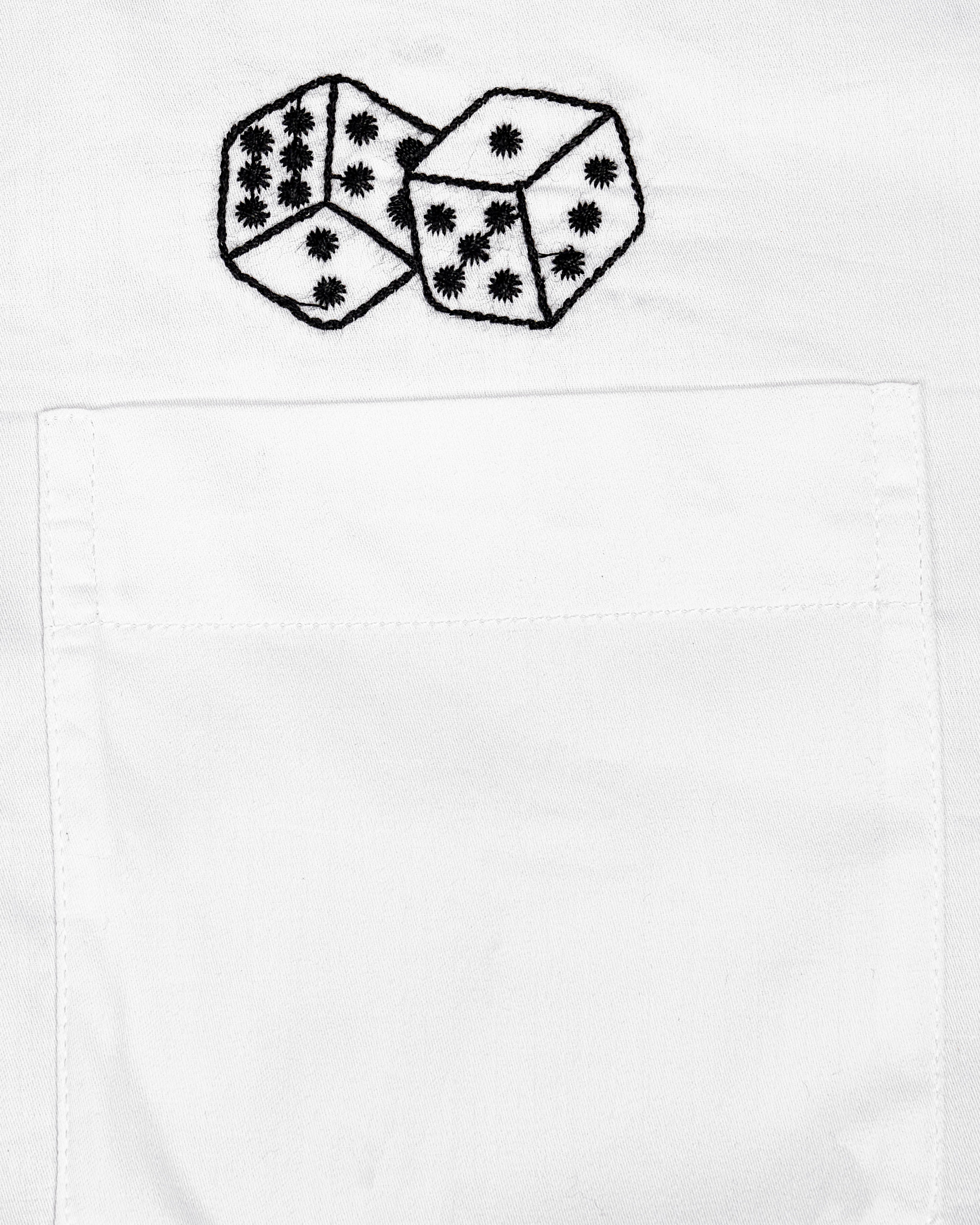 Bright White Dice Embroidered Super Soft Premium Cotton Kurta Shirt 2670-KS-E030-38, 2670-KS-E030-H-38, 2670-KS-E030-39, 2670-KS-E030-H-39, 2670-KS-E030-40, 2670-KS-E030-H-40, 2670-KS-E030-42, 2670-KS-E030-H-42, 2670-KS-E030-44, 2670-KS-E030-H-44, 2670-KS-E030-46, 2670-KS-E030-H-46, 2670-KS-E030-48, 2670-KS-E030-H-48, 2670-KS-E030-50, 2670-KS-E030-H-50, 2670-KS-E030-52, 2670-KS-E030-H-52