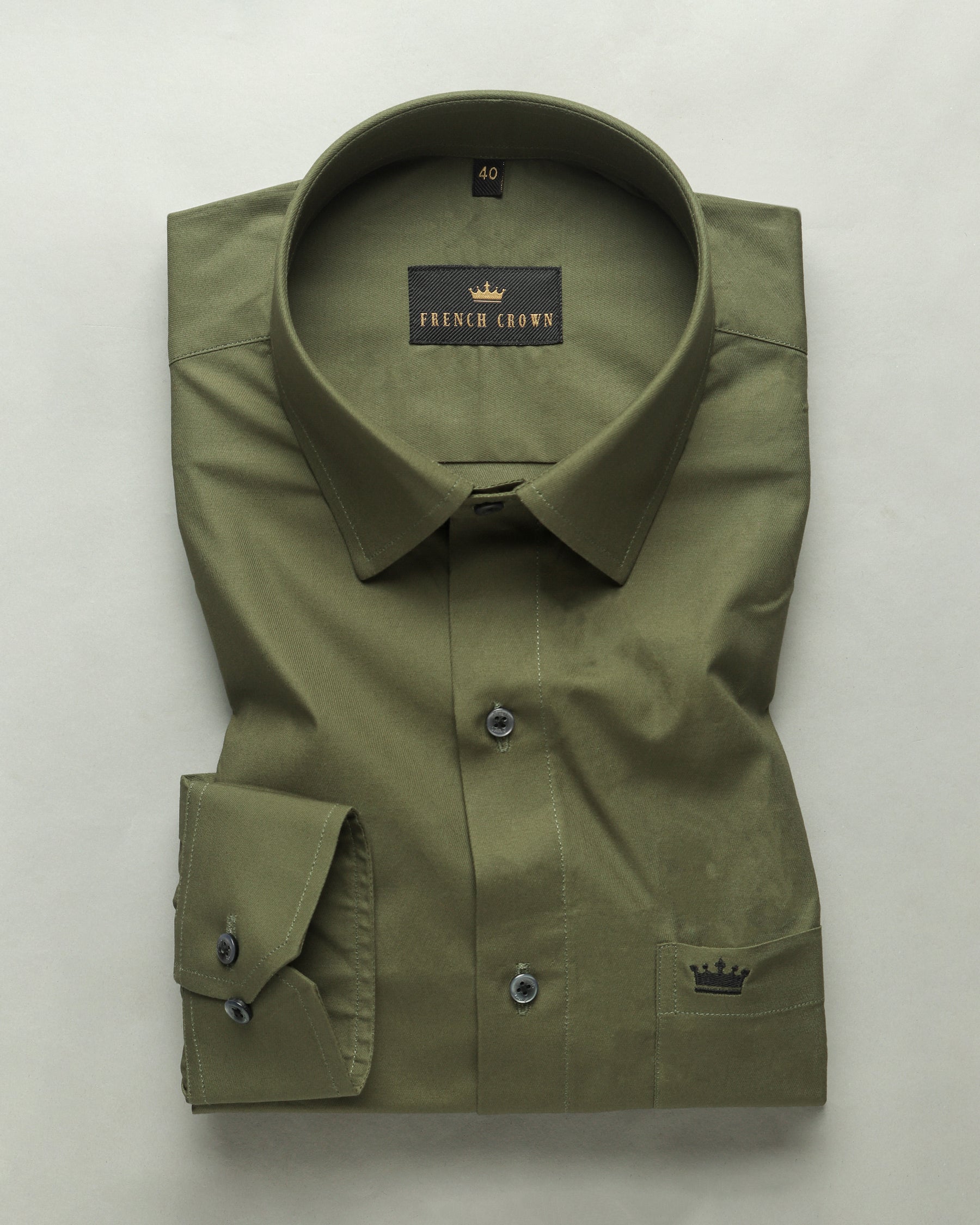 Crocodile Green Oxford Shirt