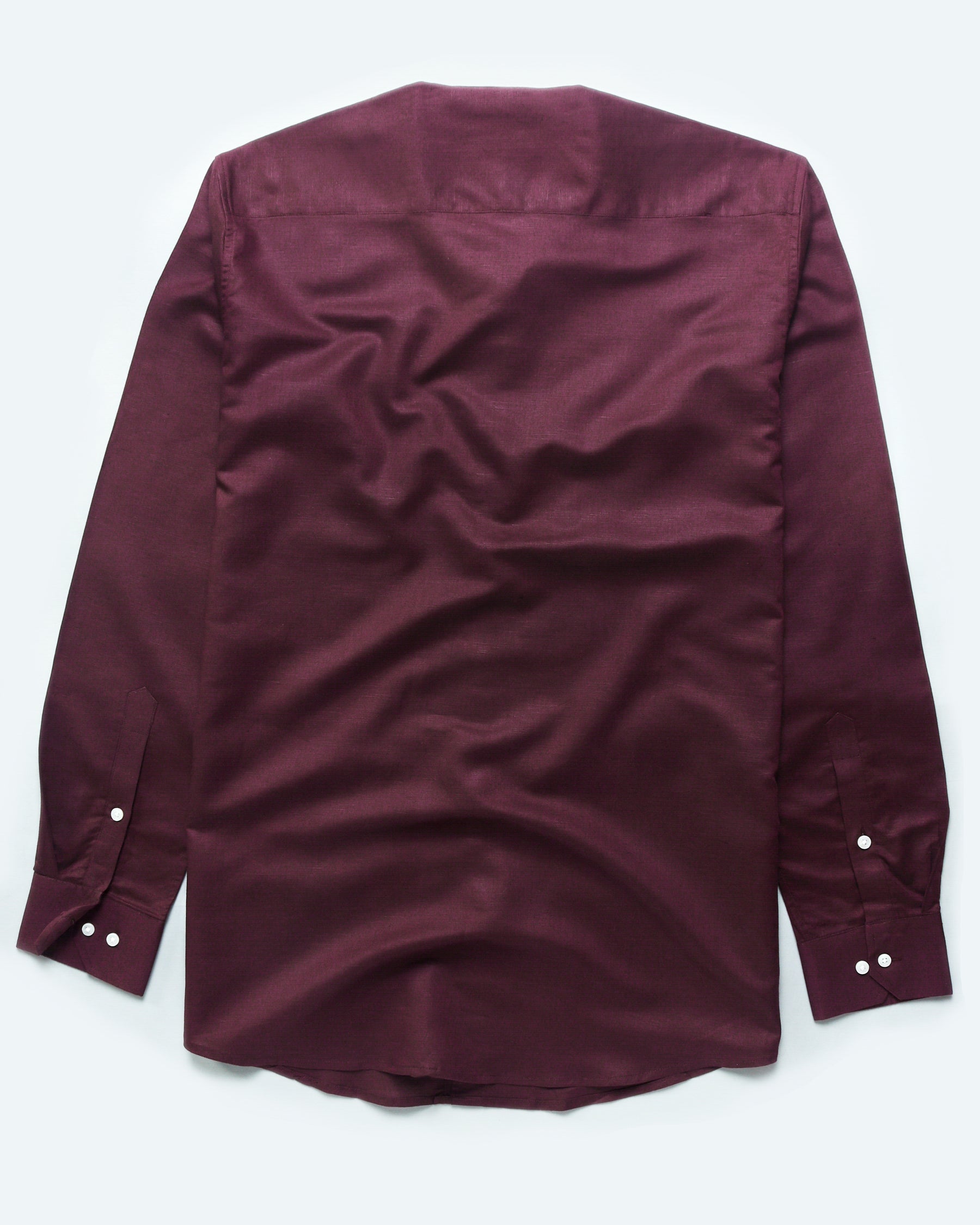 Wine Red Luxurious Linen Shirt