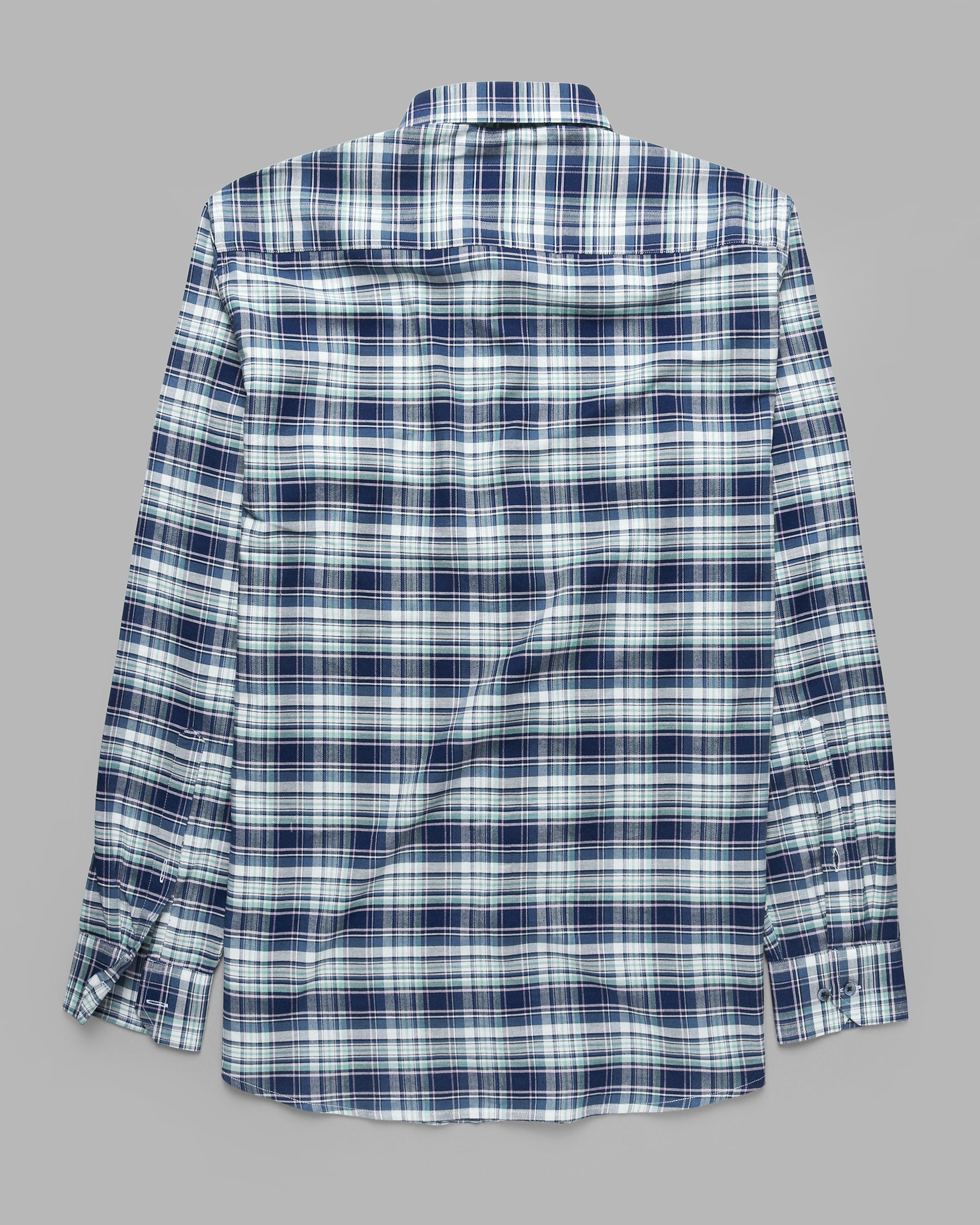 Blue Plaid Oxford Shirt