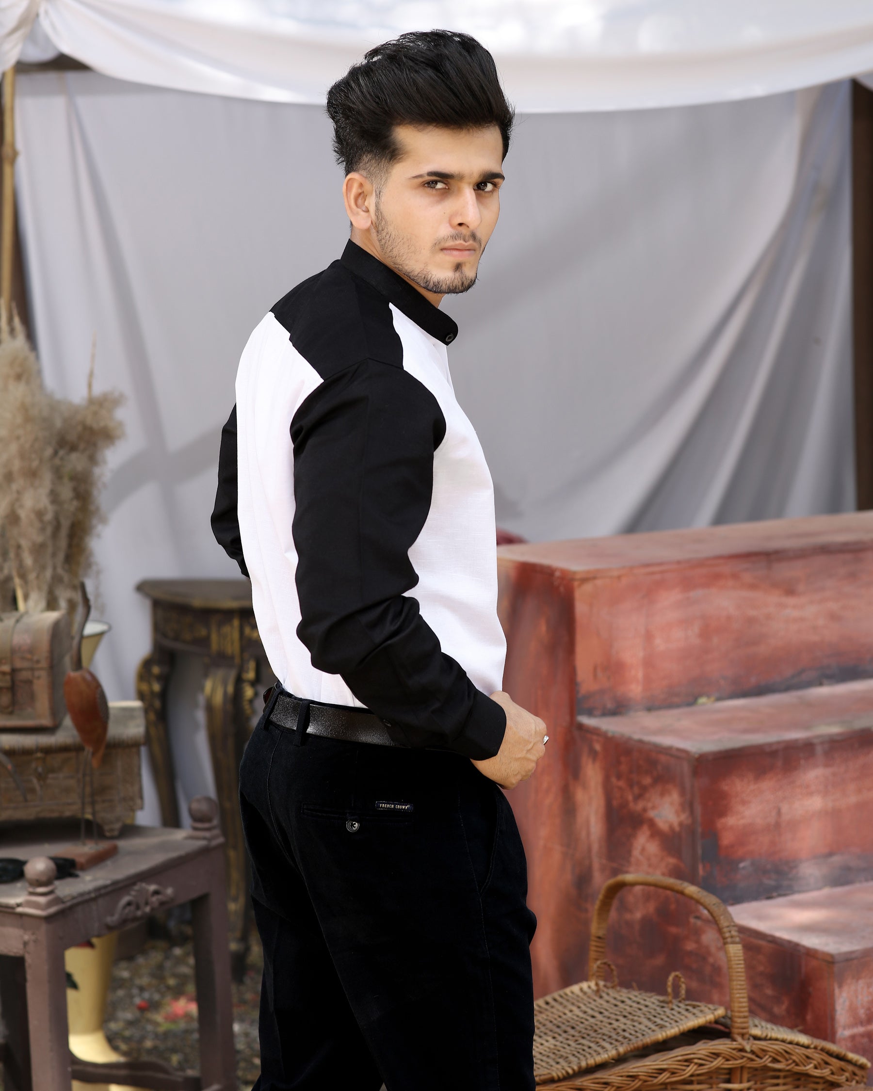 Bright White with Black Patterned Luxurious Linen Shirt 3188M-BLK-P17-38, 3188M-BLK-P17-H-38, 3188M-BLK-P17-39, 3188M-BLK-P17-H-39, 3188M-BLK-P17-40, 3188M-BLK-P17-H-40, 3188M-BLK-P17-42, 3188M-BLK-P17-H-42, 3188M-BLK-P17-44, 3188M-BLK-P17-H-44, 3188M-BLK-P17-46, 3188M-BLK-P17-H-46, 3188M-BLK-P17-48, 3188M-BLK-P17-H-48, 3188M-BLK-P17-50, 3188M-BLK-P17-H-50, 3188M-BLK-P17-52, 3188M-BLK-P17-H-52