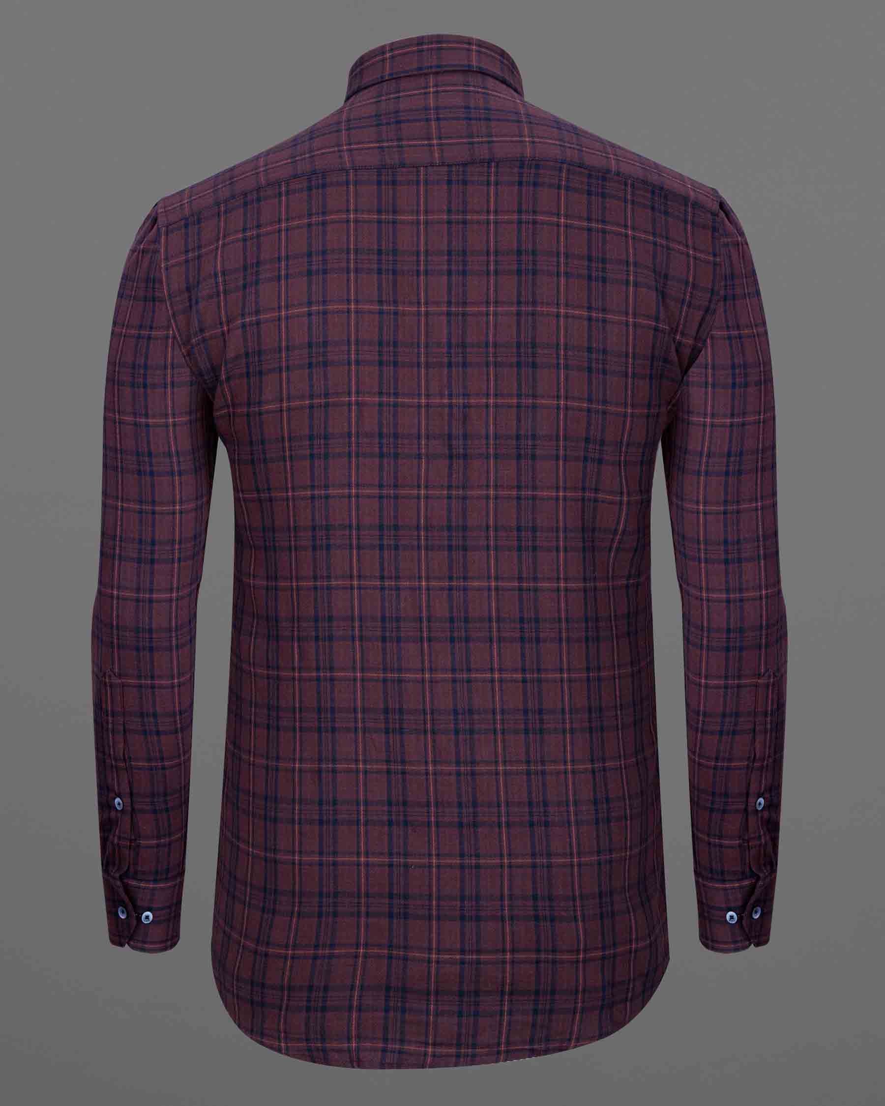 Rosewood Tartan Giza Cotton Winter shirt