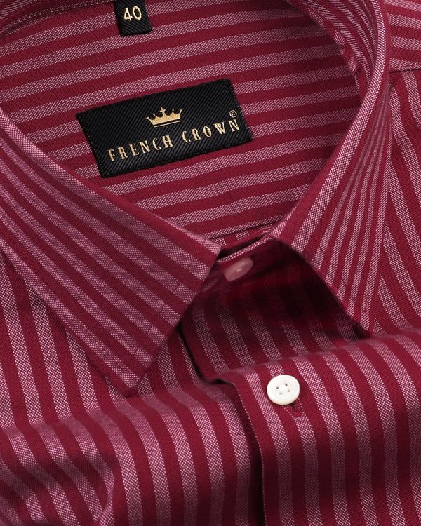 Vermilion Red Striped Royal Oxford Over Shirt 3627-H-40, 3627-40, 3627-H-44, 3627-H-39, 3627-H-46, 3627-H-50, 3627-52, 3627-H-52, 3627-44, 3627-H-48, 3627-H-42, 3627-46, 3627-50, 3627-38, 3627-48, 3627-39, 3627-H-38, 3627-42