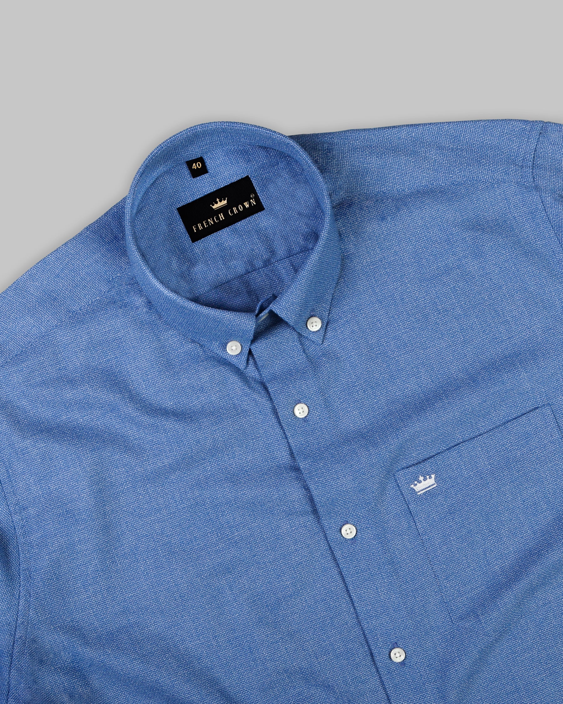 Mid Blue Royal Oxford Over Shirt