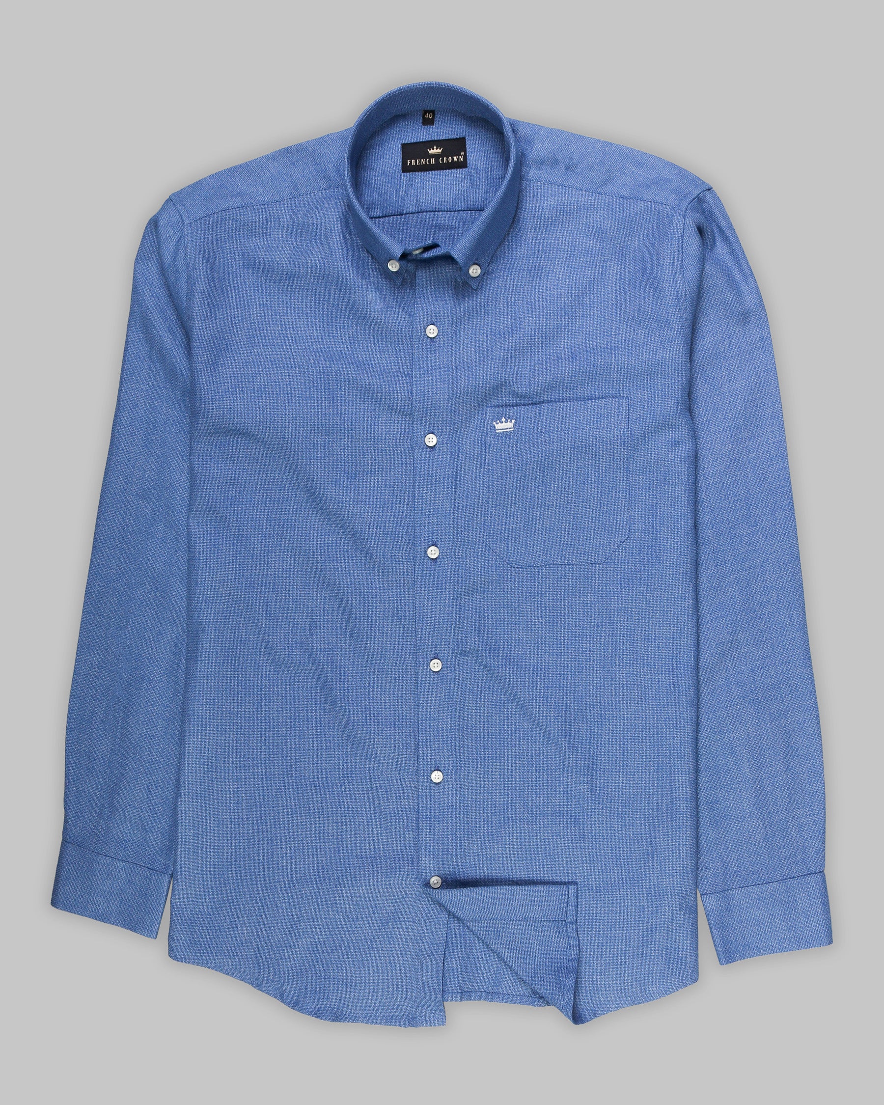 Mid Blue Royal Oxford Over Shirt