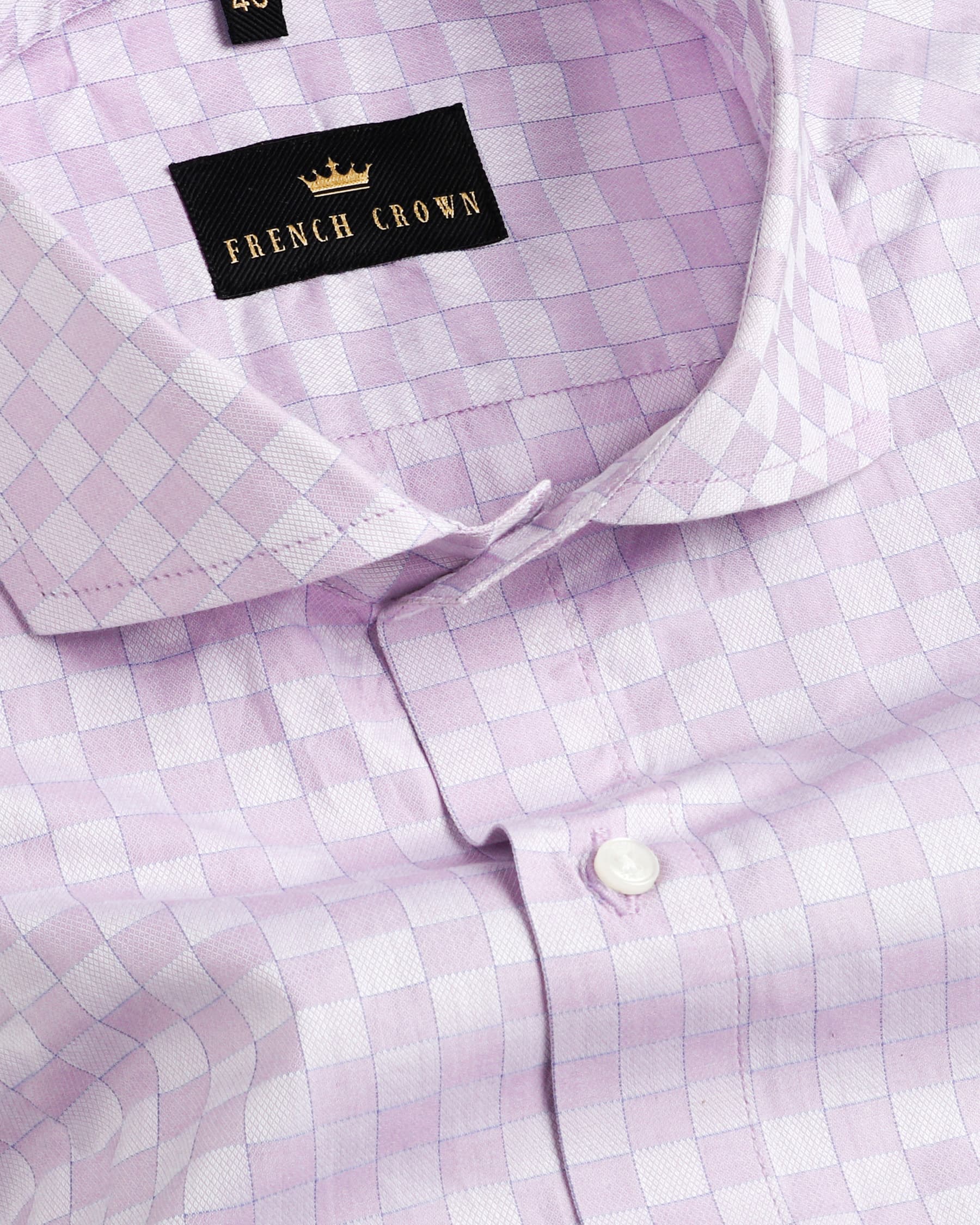 Lilac Subtle Dobby Checks Patterned Giza Cotton shirt 4055-CA-38, 4055-CA-H-38, 4055-CA-39, 4055-CA-H-39, 4055-CA-42, 4055-CA-44, 4055-CA-46, 4055-CA-50, 4055-CA-52, 4055-CA-H-42, 4055-CA-H-40, 4055-CA-H-44, 4055-CA-H-50, 4055-CA-48, 4055-CA-H-48, 4055-CA-H-52, 4055-CA-H-46, 4055-CA-40