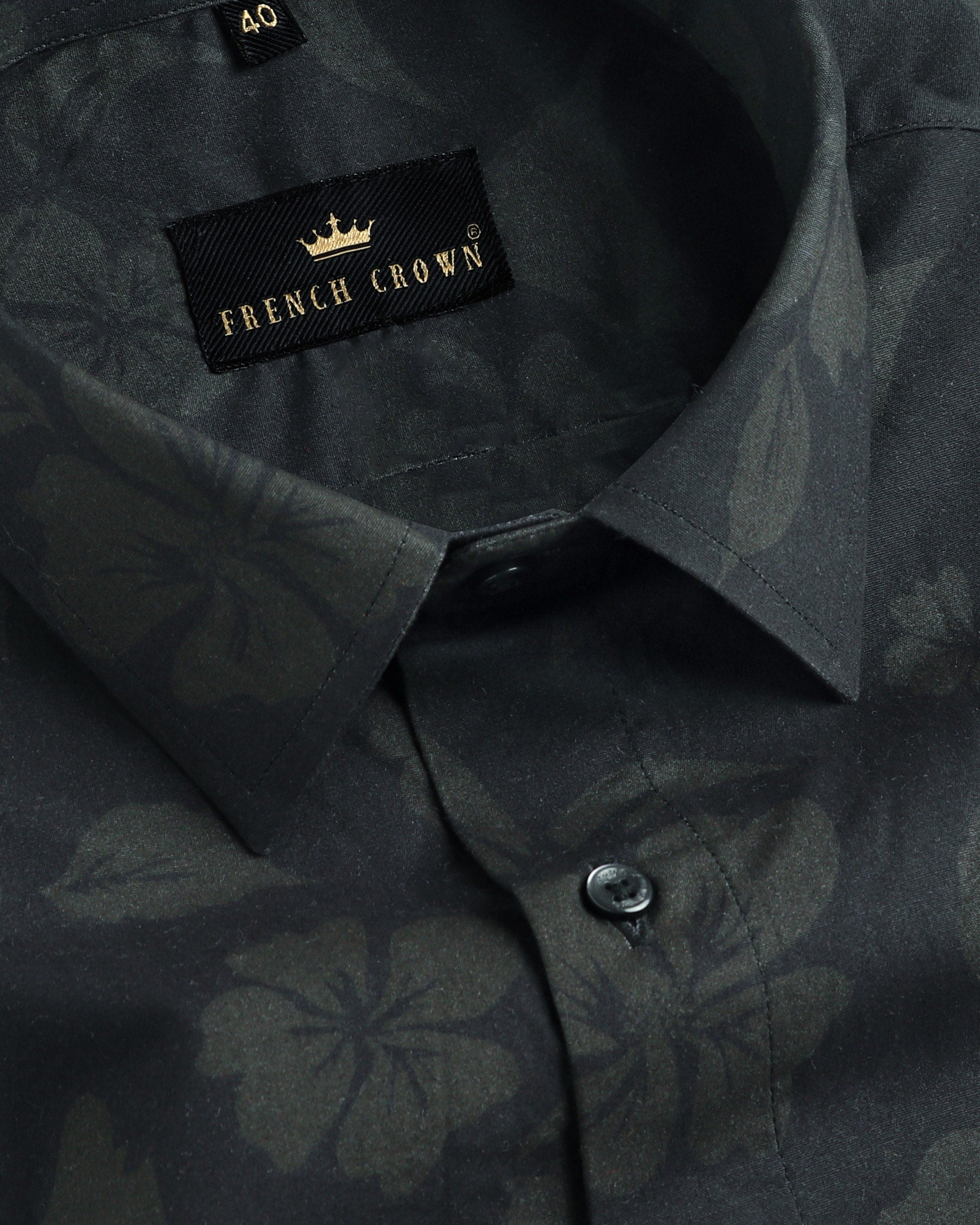 Jade Black Large scale Flowers Printed Premium Cotton Shirt 4059-BLK-H-42, 4059-BLK-H-52, 4059-BLK-38, 4059-BLK-H-48, 4059-BLK-48, 4059-BLK-H-39, 4059-BLK-44, 4059-BLK-H-38, 4059-BLK-H-50, 4059-BLK-40, 4059-BLK-42, 4059-BLK-39, 4059-BLK-H-40, 4059-BLK-H-44, 4059-BLK-46, 4059-BLK-H-46, 4059-BLK-50, 4059-BLK-52