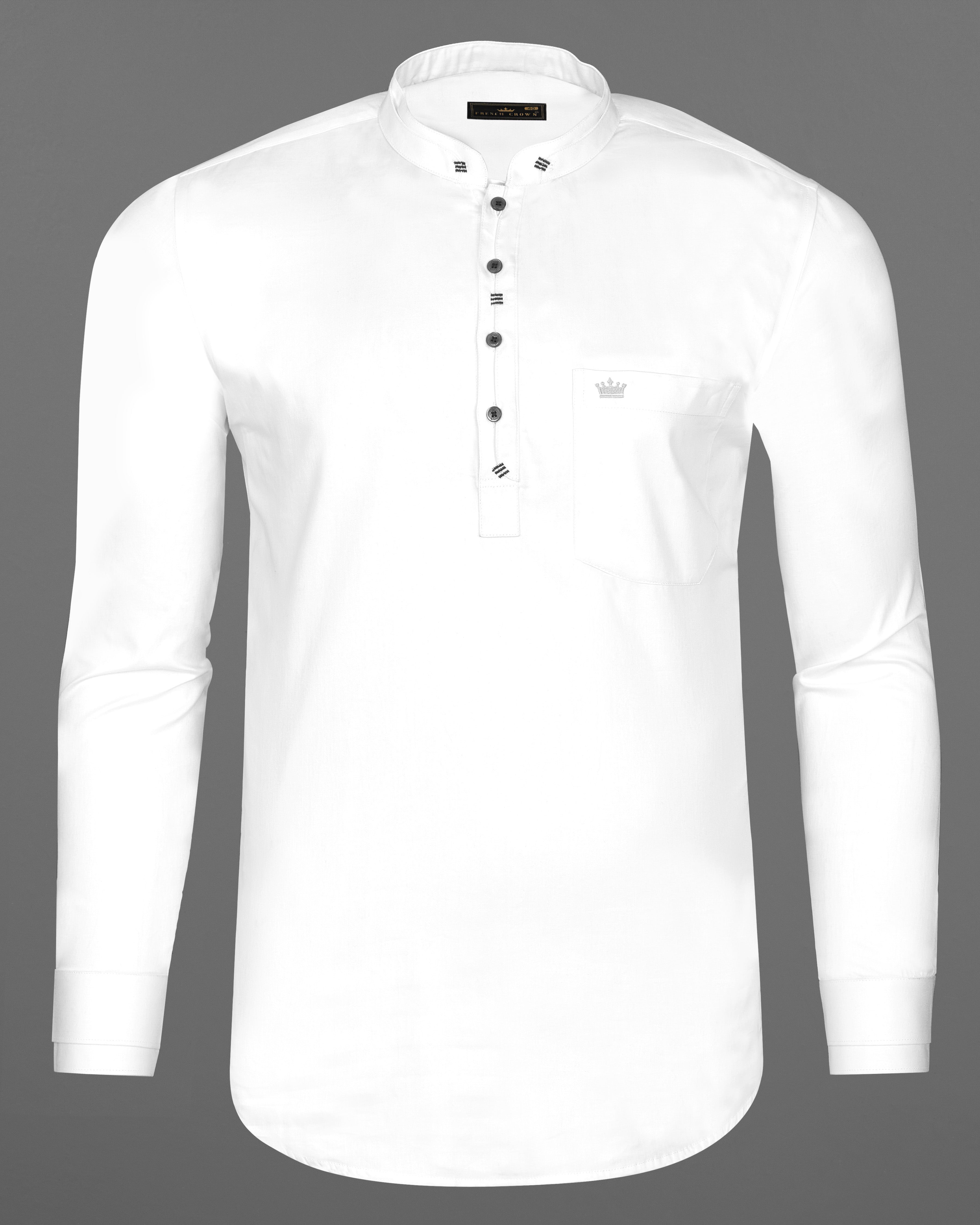 Bright White Subtle Sheen Designer Super Soft Kurta Style Giza Cotton Shirt 4173-KS-BLK-P27-38, 4173-KS-BLK-P27-H-38, 4173-KS-BLK-P27-39, 4173-KS-BLK-P27-H-39, 4173-KS-BLK-P27-40, 4173-KS-BLK-P27-H-40, 4173-KS-BLK-P27-42, 4173-KS-BLK-P27-H-42, 4173-KS-BLK-P27-44, 4173-KS-BLK-P27-H-44, 4173-KS-BLK-P27-46, 4173-KS-BLK-P27-H-46, 4173-KS-BLK-P27-48, 4173-KS-BLK-P27-H-48, 4173-KS-BLK-P27-50, 4173-KS-BLK-P27-H-50, 4173-KS-BLK-P27-52, 4173-KS-BLK-P27-H-52