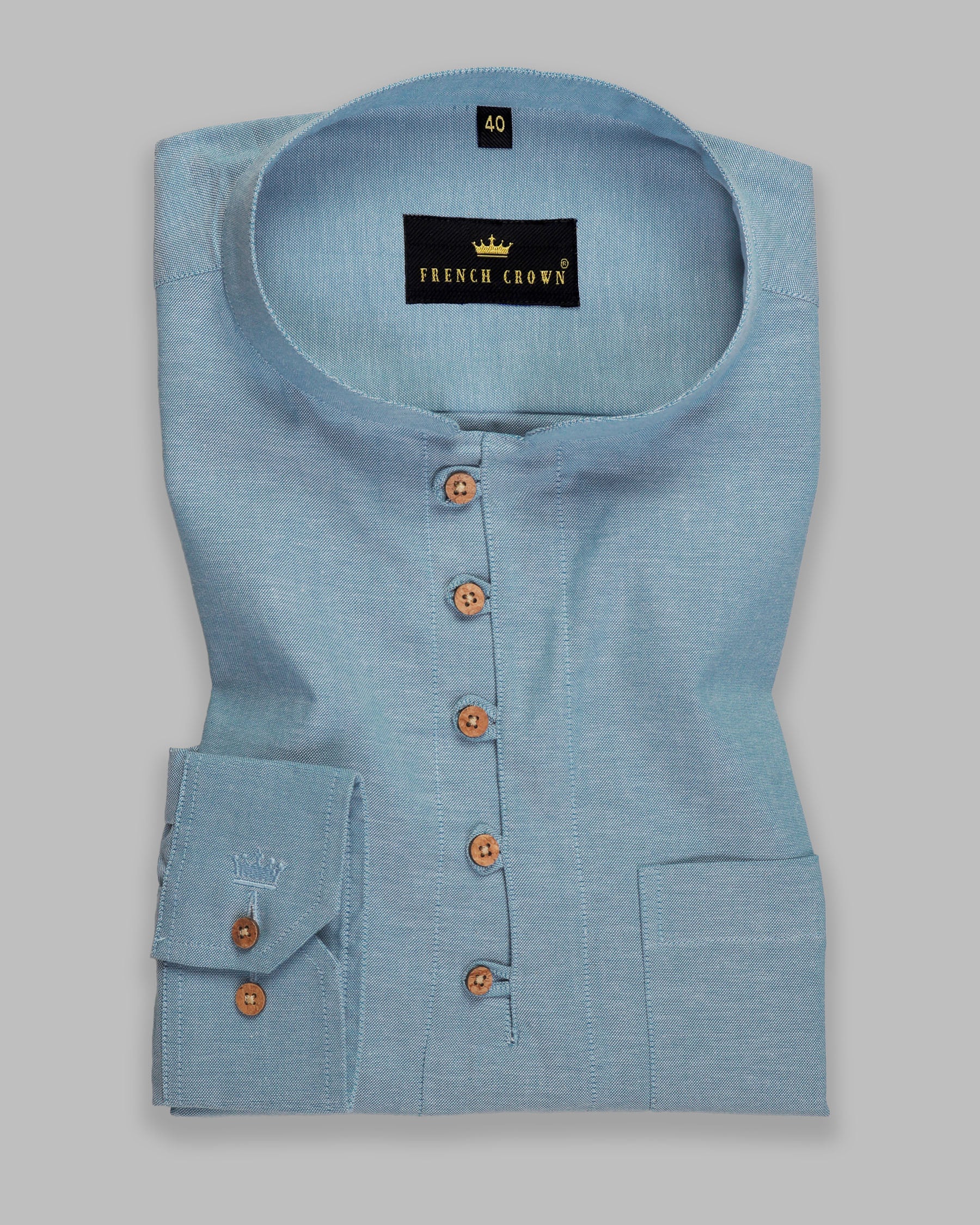 Bali Hai Light Blue Oxford Kurta Style Shirt 4255-KS-H-38, 4255-KS-39, 4255-KS-H-39, 4255-KS-H-42, 4255-KS-44, 4255-KS-H-44, 4255-KS-H-46, 4255-KS-48, 4255-KS-50, 4255-KS-H-50, 4255-KS-52, 4255-KS-H-52, 4255-KS-38, 4255-KS-42, 4255-KS-H-48, 4255-KS-40, 4255-KS-H-40, 4255-KS-46