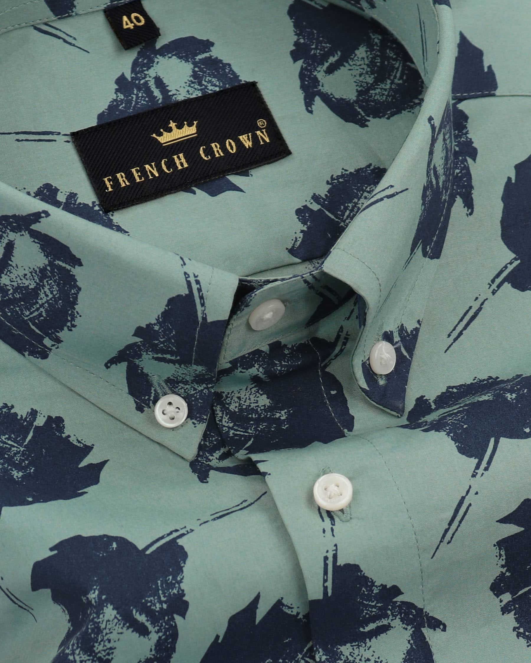 Cascade with Blue Flowers Printed Premium Cotton Shirt 4279-BD-42, 4279-BD-H-42, 4279-BD-44, 4279-BD-H-44, 4279-BD-46, 4279-BD-H-46, 4279-BD-48, 4279-BD-H-48, 4279-BD-50, 4279-BD-H-50, 4279-BD-52, 4279-BD-H-52, 4279-BD-H-39, 4279-BD-40, 4279-BD-H-40, 4279-BD-38, 4279-BD-H-38, 4279-BD-39