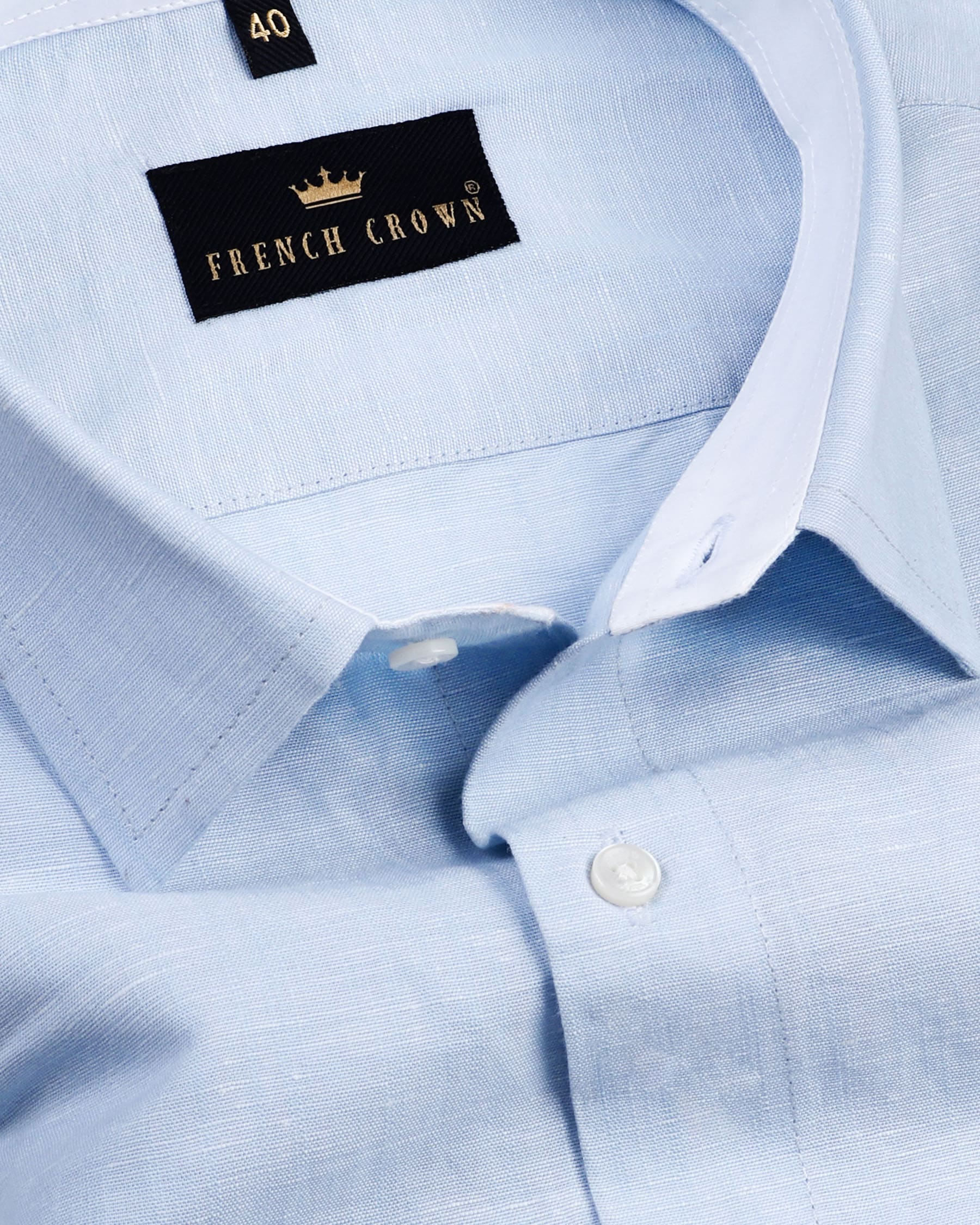 Sky Blue Luxurious Linen Shirt 4343-CP-H-42, 4343-CP-44, 4343-CP-H-44, 4343-CP-38, 4343-CP-H-38, 4343-CP-39, 4343-CP-H-39, 4343-CP-40, 4343-CP-46, 4343-CP-H-46, 4343-CP-48, 4343-CP-H-48, 4343-CP-50, 4343-CP-H-50, 4343-CP-52, 4343-CP-H-52, 4343-CP-H-40, 4343-CP-42