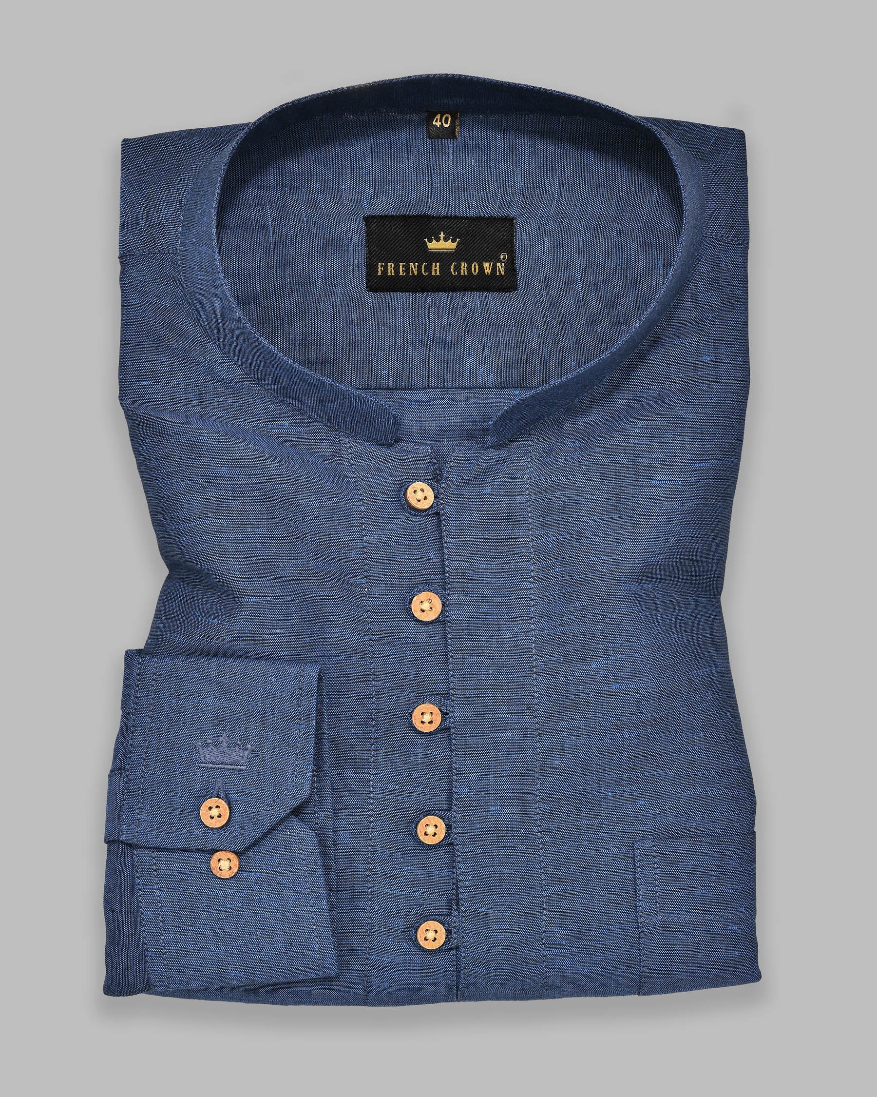 Kashmir Blue Luxurious Linen Kurta Shirt 4409-KS-38, 4409-KS-H-38, 4409-KS-40, 4409-KS-H-40, 4409-KS-42, 4409-KS-H-42, 4409-KS-44, 4409-KS-H-44, 4409-KS-46, 4409-KS-H-46, 4409-KS-48, 4409-KS-H-50, 4409-KS-52, 4409-KS-H-52, 4409-KS-H-39, 4409-KS-39, 4409-KS-H-48, 4409-KS-50