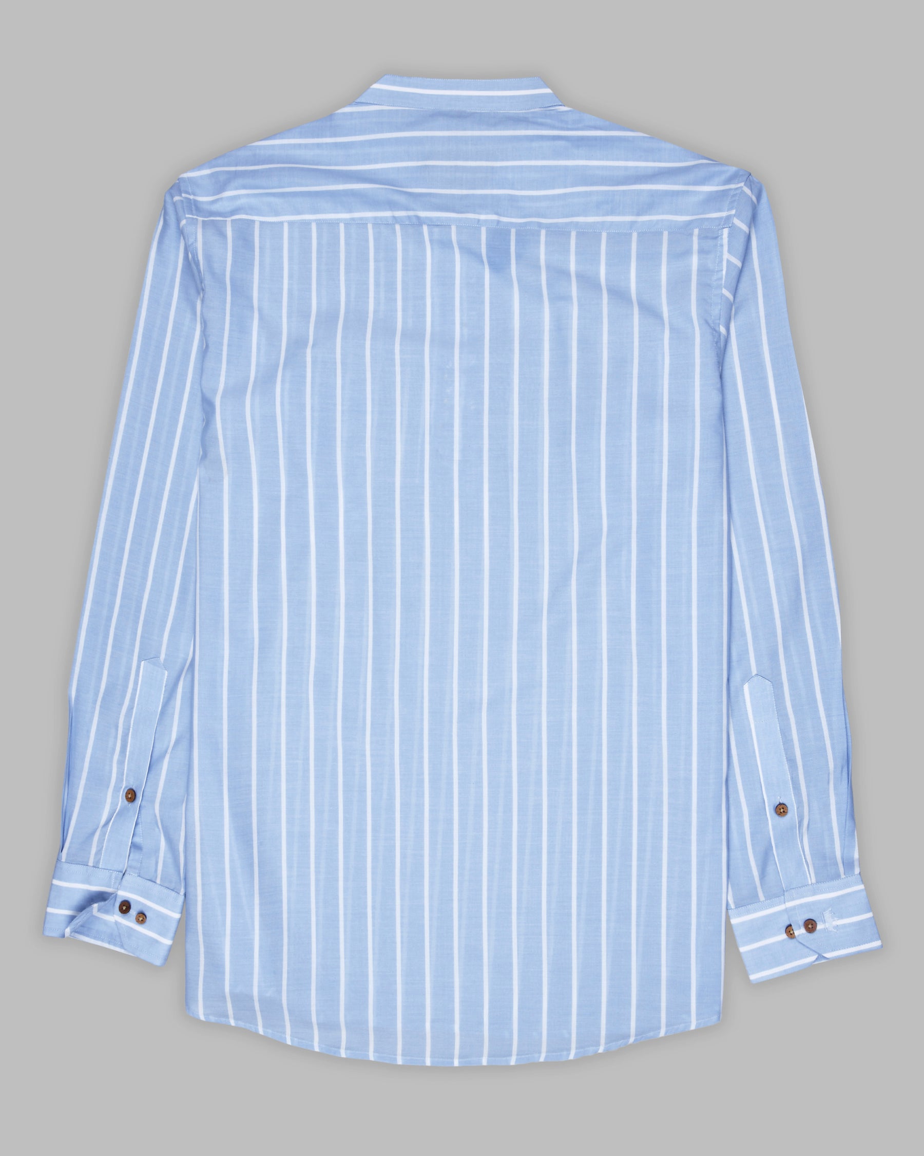 Hawkes Blue Striped lightweight Premium Cotton Kurta Shirt