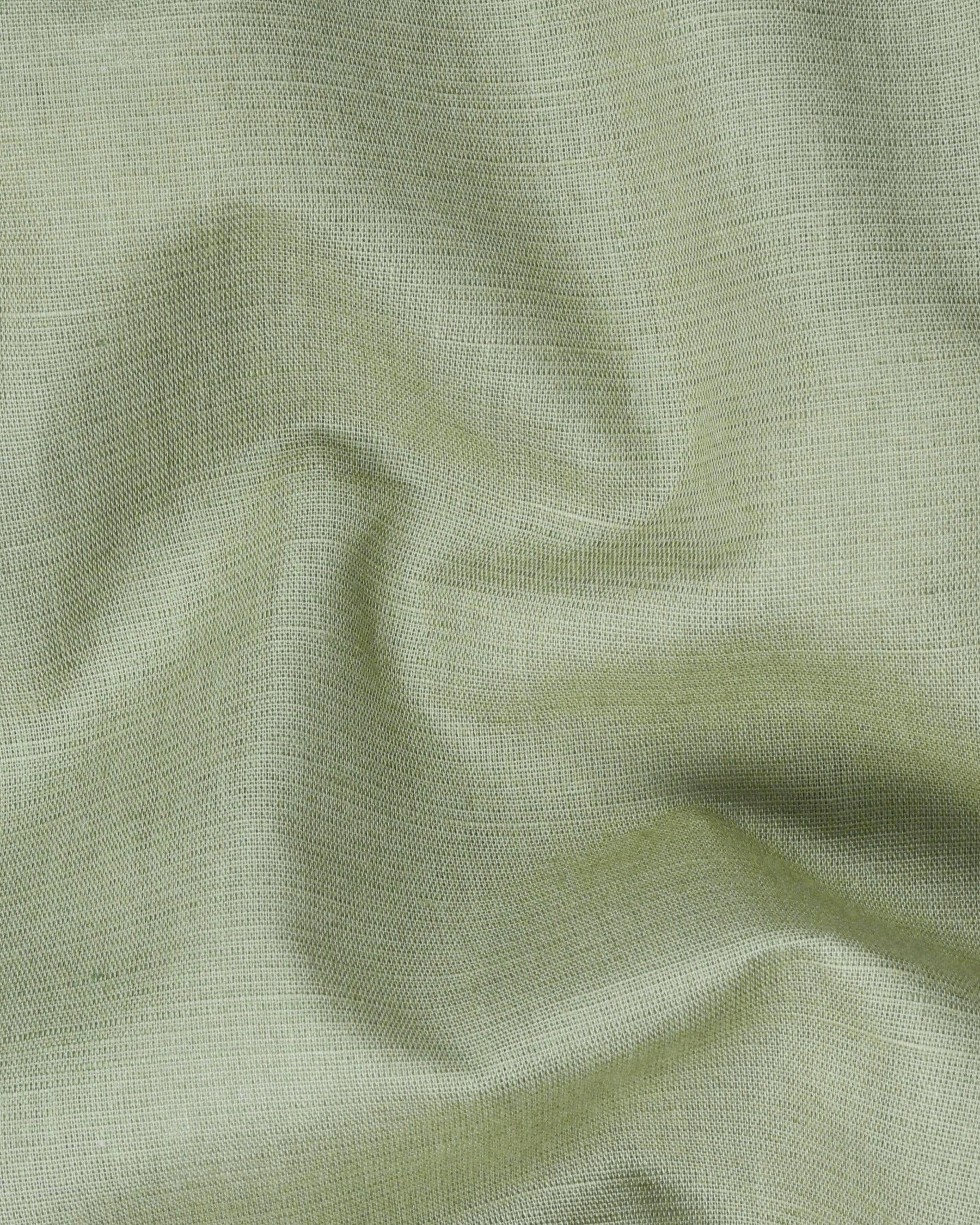 Clay Ash Green Luxurious Linen Shirt