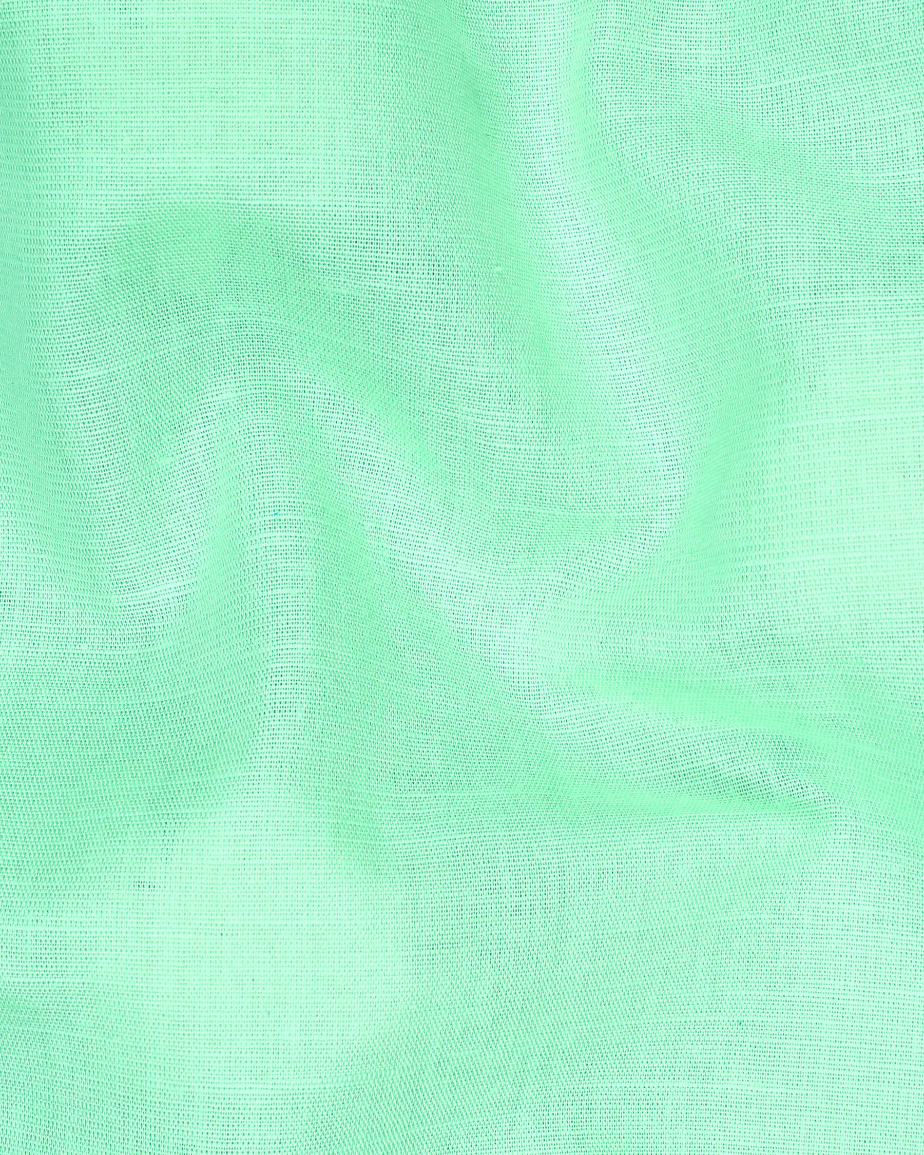 Magic Mint Green Luxurious Linen Shirt