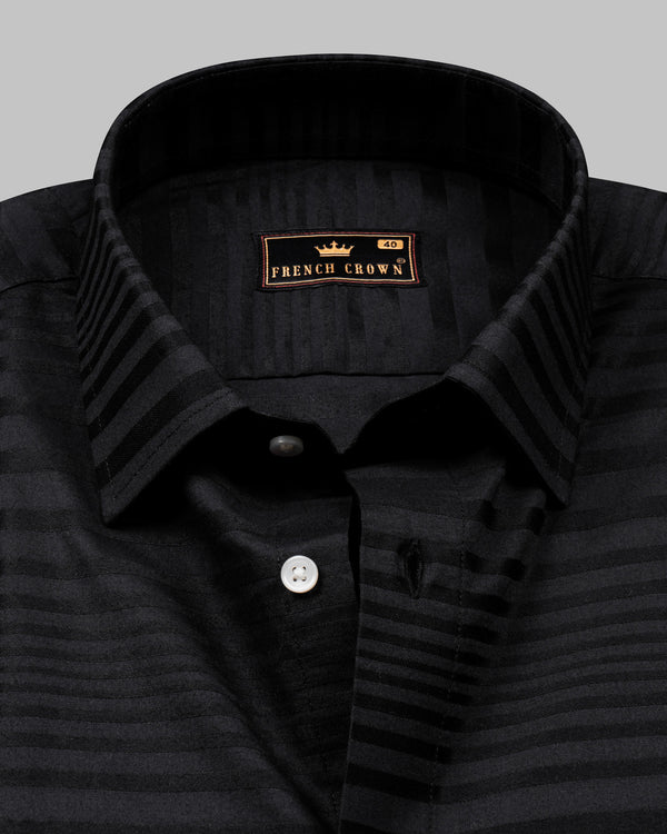 Shark Black Dobby Textured Premium Giza cotton Shirt 4552-H-40, 4552-H-38, 4552-44, 4552-H-46, 4552-48, 4552-H-50, 4552-52, 4552-38, 4552-39, 4552-H-39, 4552-40, 4552-42, 4552-H-42, 4552-H-44, 4552-46, 4552-H-48, 4552-50, 4552-H-52