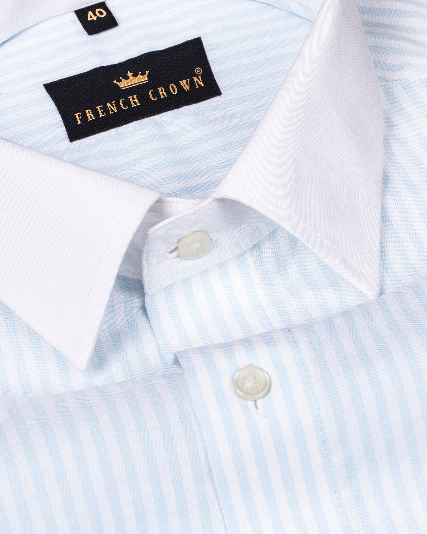 Mystic Blue Striped White-Collar Premium Cotton Shirt 4570-WCC-H-46, 4570-WCC-H-39, 4570-WCC-40, 4570-WCC-H-40, 4570-WCC-42, 4570-WCC-H-42, 4570-WCC-H-44, 4570-WCC-46, 4570-WCC-38, 4570-WCC-H-38, 4570-WCC-48, 4570-WCC-H-48, 4570-WCC-50, 4570-WCC-39, 4570-WCC-H-50, 4570-WCC-52, 4570-WCC-H-52, 4570-WCC-44