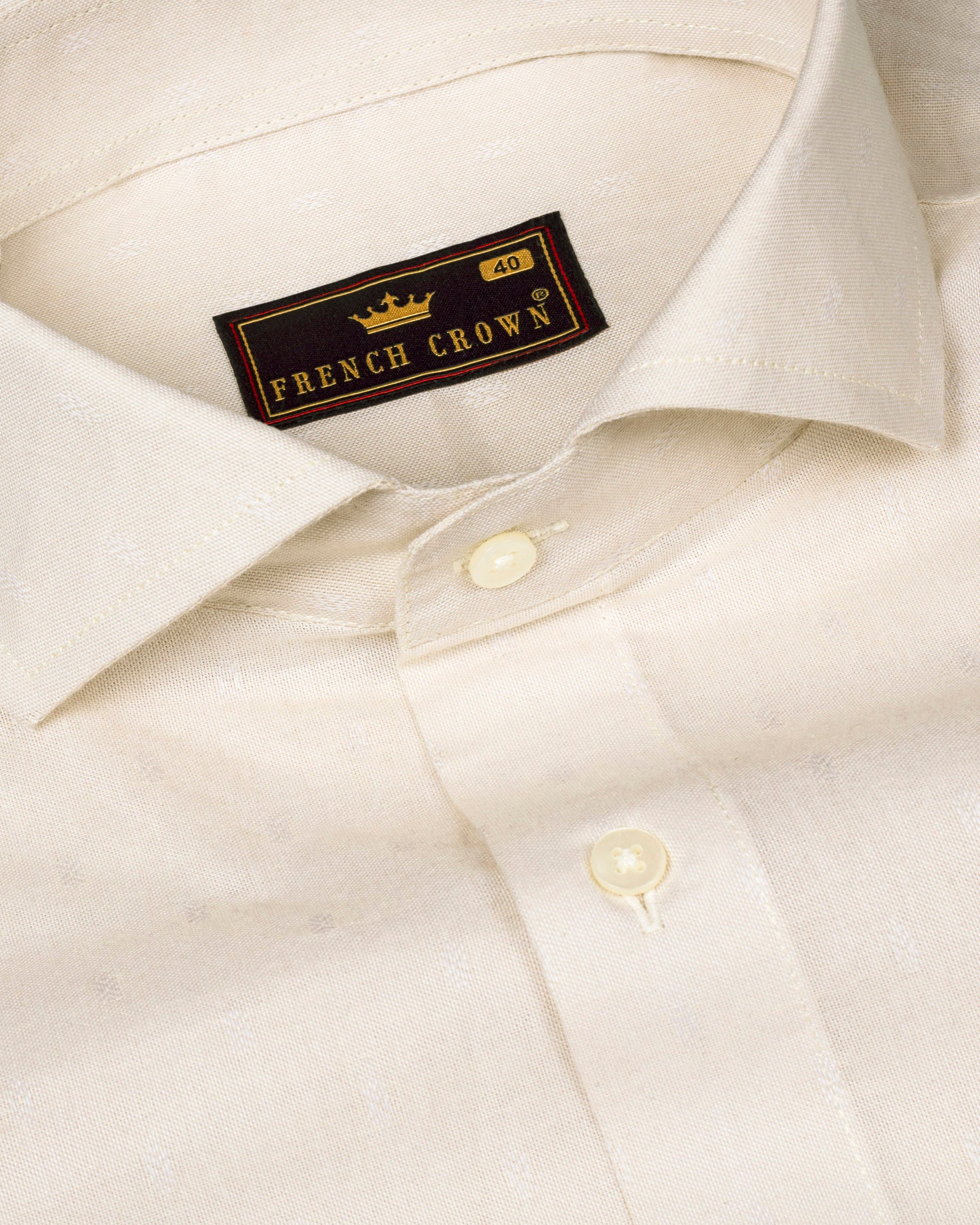 Cream Dobby Premium Giza Cotton Shirt 4576-CA-H-38, 4576-CA-39, 4576-CA-H-39, 4576-CA-40, 4576-CA-H-40, 4576-CA-42, 4576-CA-H-42, 4576-CA-38, 4576-CA-44, 4576-CA-H-44, 4576-CA-46, 4576-CA-H-46, 4576-CA-48, 4576-CA-H-48, 4576-CA-50, 4576-CA-H-50, 4576-CA-52, 4576-CA-H-52