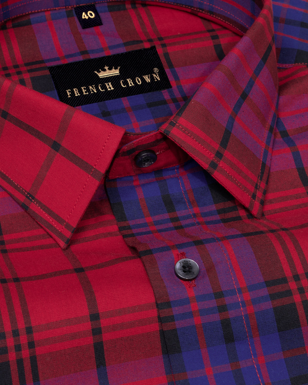 Maroon Flush Plaid Premium Cotton Shirt 4761-BLK-40, 4761-BLK-42, 4761-BLK-H-42, 4761-BLK-46, 4761-BLK-48, 4761-BLK-H-48, 4761-BLK-50, 4761-BLK-38, 4761-BLK-H-38, 4761-BLK-39, 4761-BLK-H-39, 4761-BLK-44, 4761-BLK-H-44, 4761-BLK-H-50, 4761-BLK-52, 4761-BLK-H-52, 4761-BLK-H-40, 4761-BLK-H-46