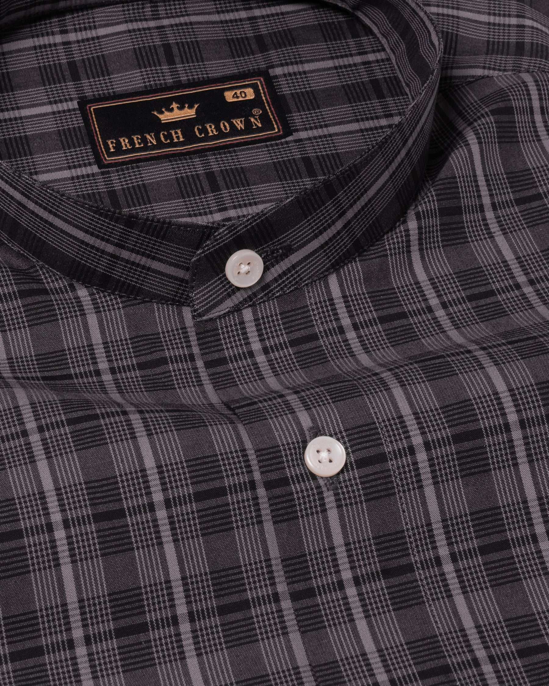 Stack Grey Plaid Premium Giza Cotton Shirt 4824-M-38, 4824-M-H-38, 4824-M-39, 4824-M-H-39, 4824-M-40, 4824-M-H-40, 4824-M-42, 4824-M-H-42, 4824-M-44, 4824-M-H-44, 4824-M-46, 4824-M-H-46, 4824-M-48, 4824-M-H-48, 4824-M-50, 4824-M-52, 4824-M-H-50, 4824-M-H-52