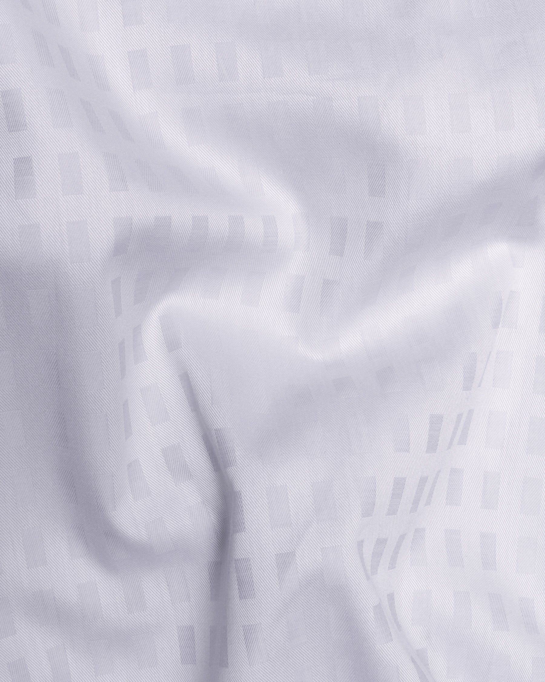 Bon Jour Grey Dobby Textured Premium Giza Cotton Shirt